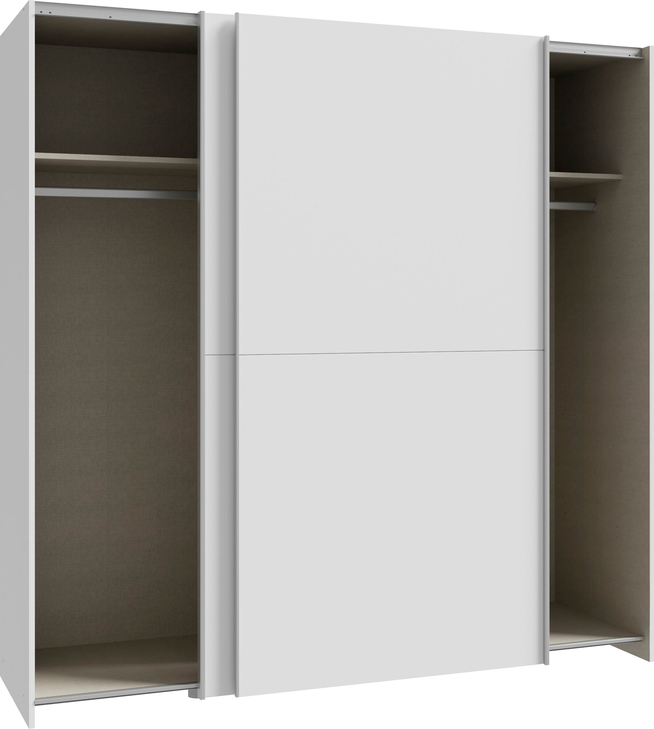 Home affaire Schwebetürenschrank »2 Schiebetüren, Made in Europe, stabil und zeitlos«, (5 Breiten: 120 -200cm, Höhe ca. 190cm), in verschiedenen Farben und Breiten