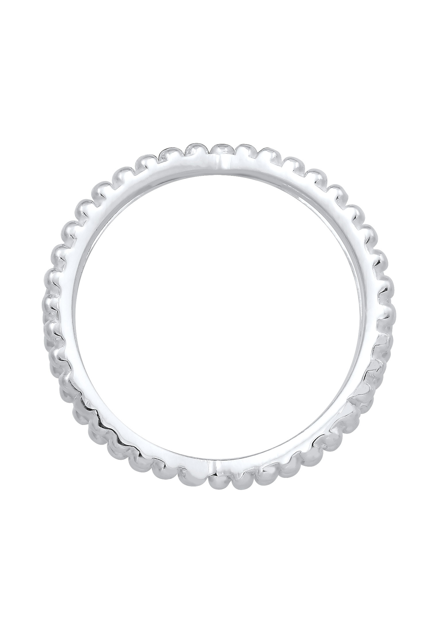 Elli Silberring »Ring Wickelring Criss Cross Kugel 25 Silber«