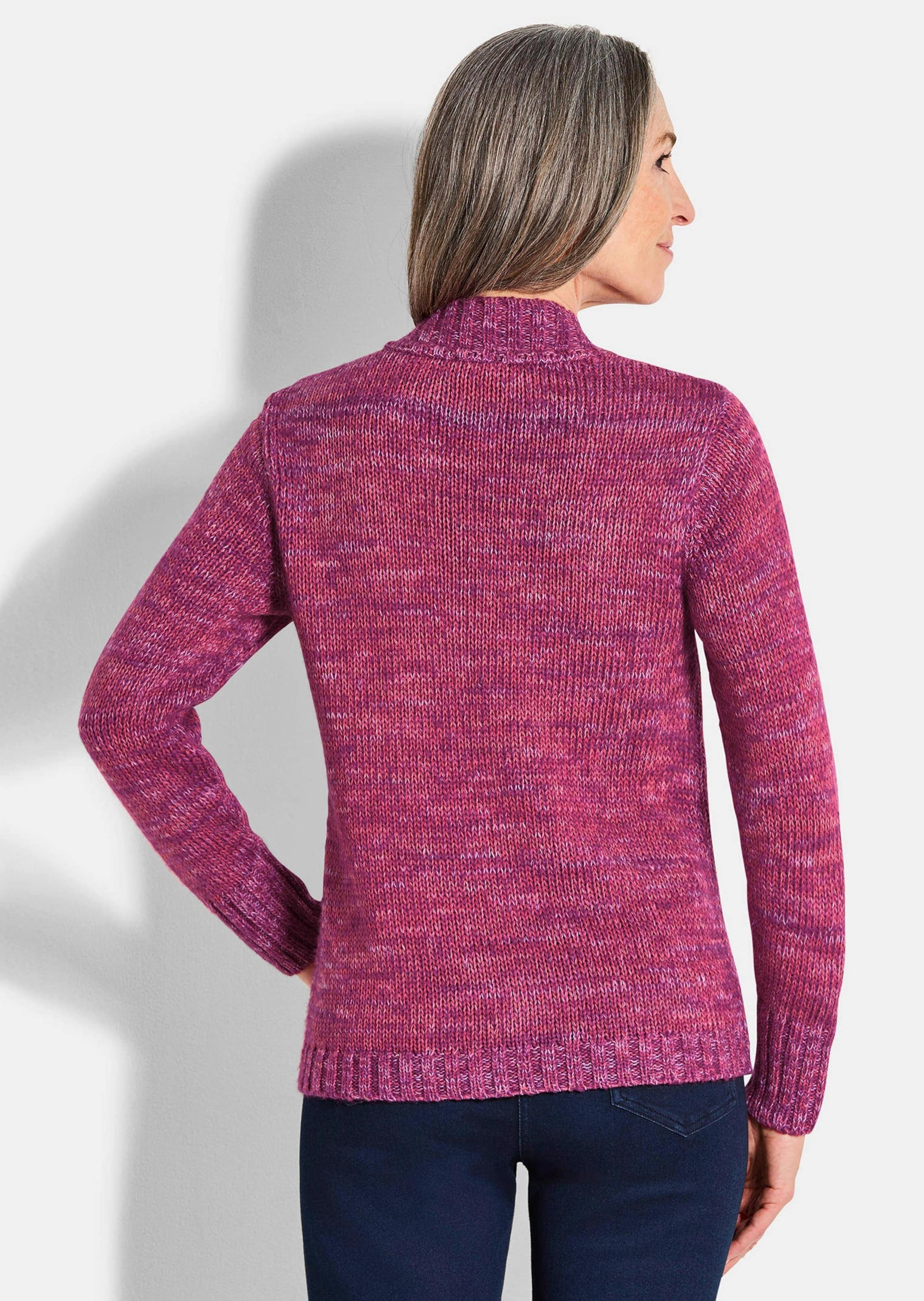 GOLDNER Rundhalspullover »Strickpullover mit Zopfstrick«