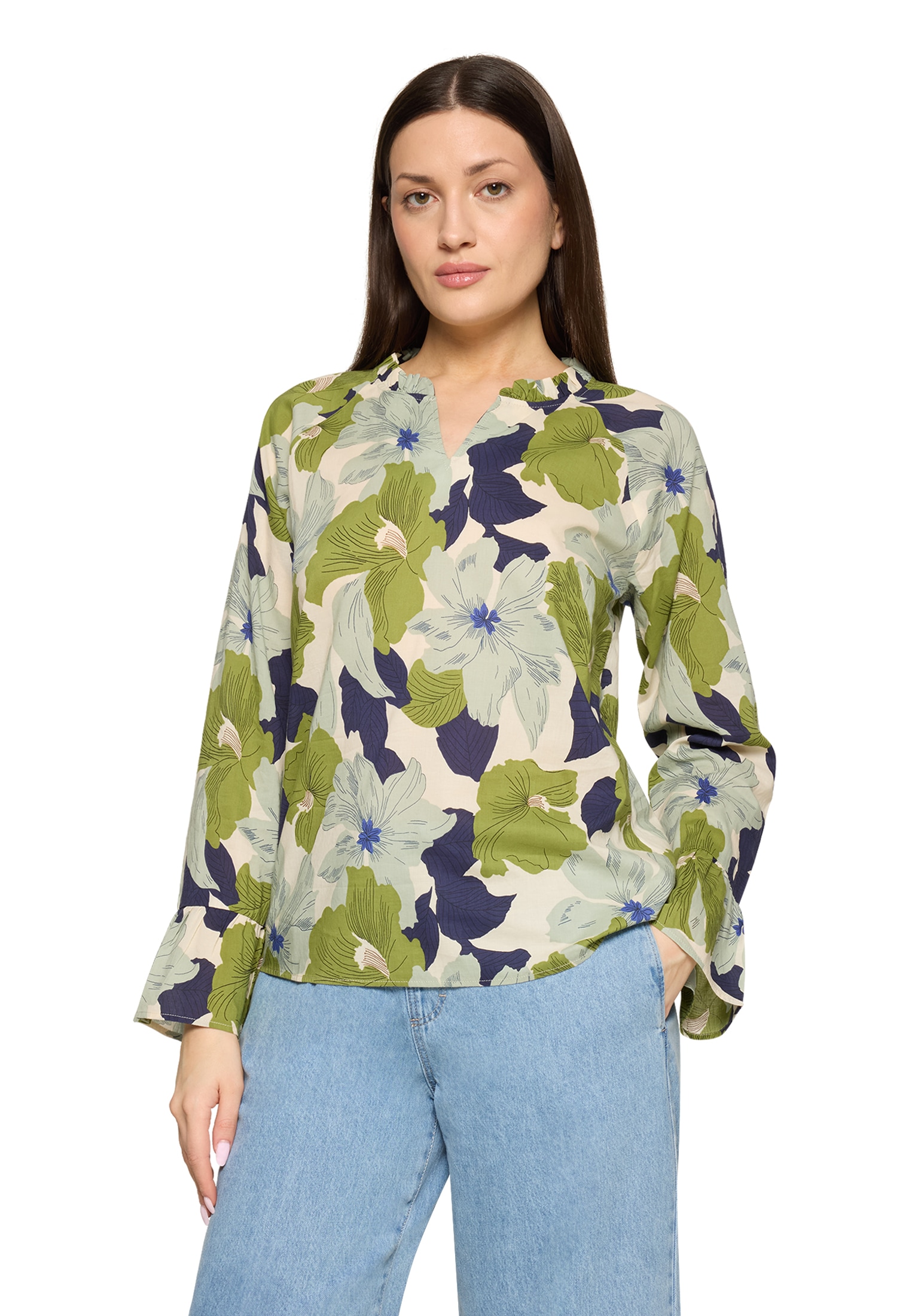 Cartoon Rüschenbluse »Rüschenbluse mit Muster«