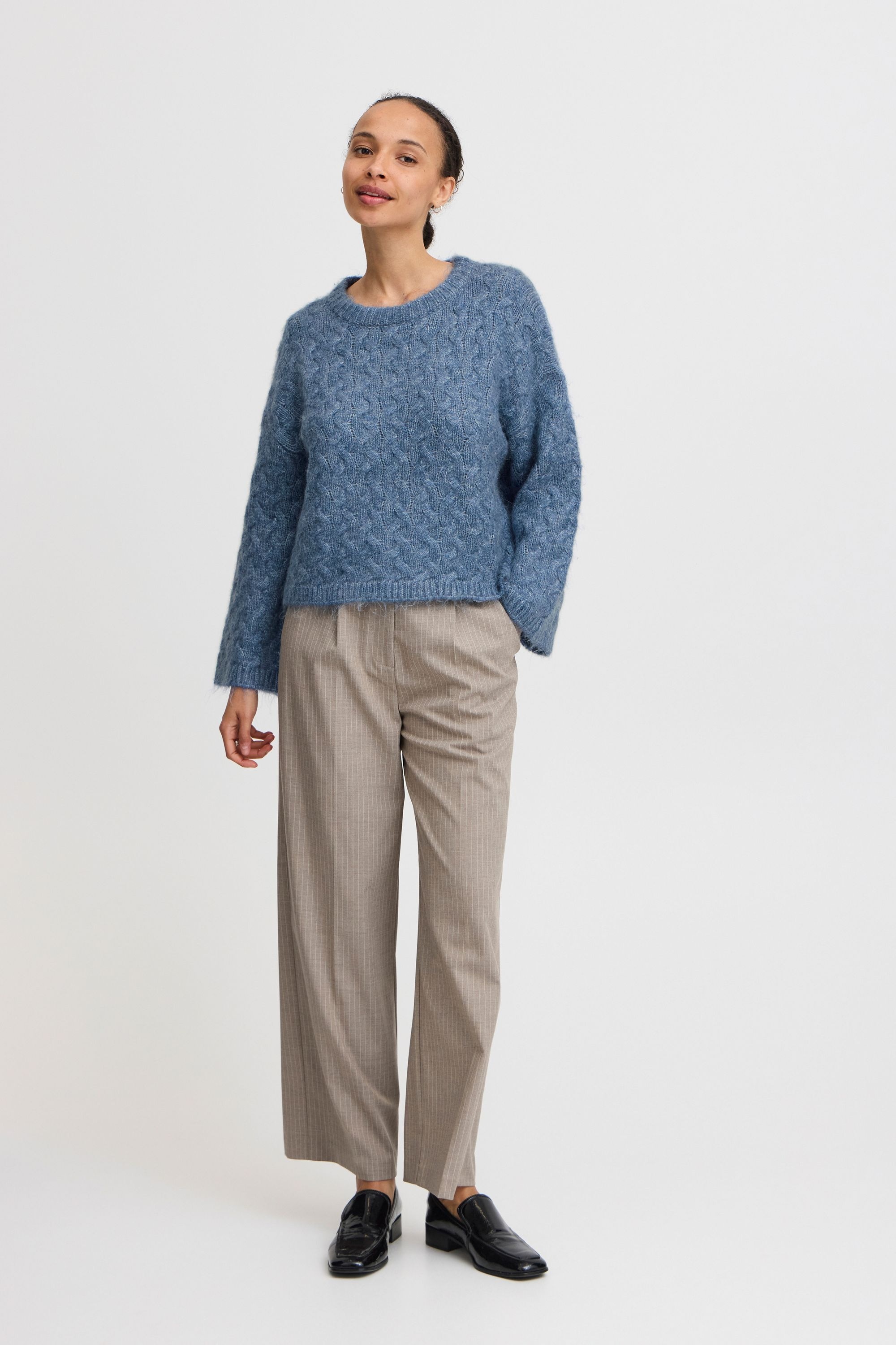 b.young Strickfleece-Pullover »Strickpullover BYOmhu«
