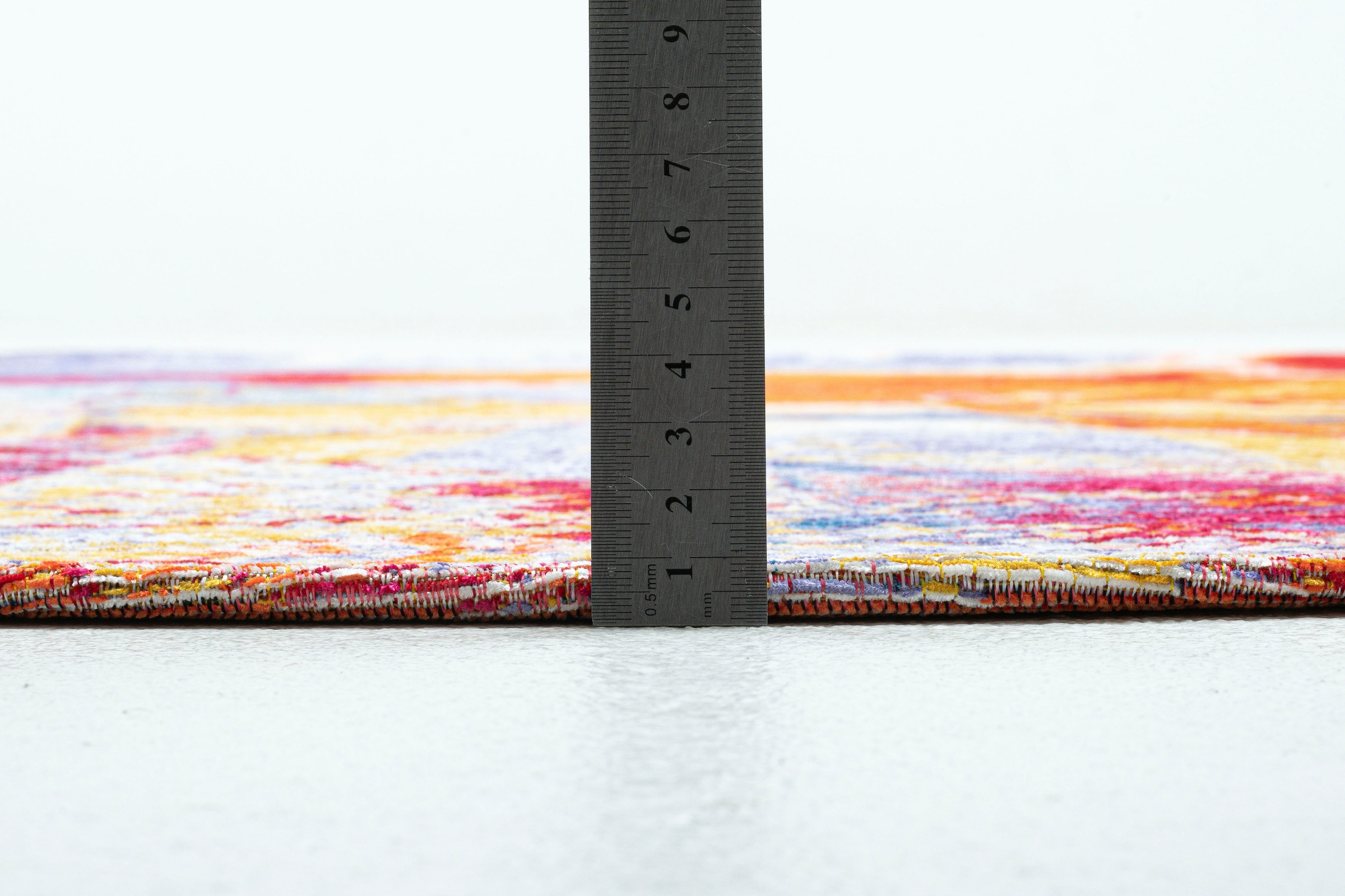 Sansibar Teppich »Keitum 013«, rund, 3 mm Höhe, Flachgewebe, modernes Design