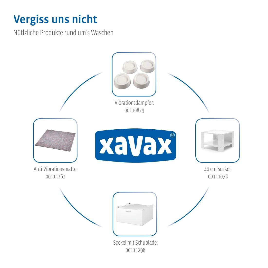 Xavax Unterbausockel »Sockel Untergestell 60 x 60 x 50cm für Waschmaschine Trockner«, höhenverstellbar bis zu 1cm