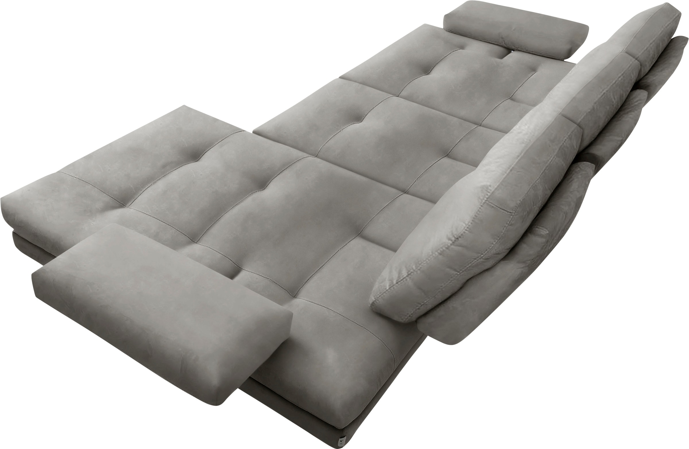 CALIA ITALIA Ecksofa »Toby Wing, L-Form, Designsofa mit sensationellem Sitzkomfort«, inklusive Sitztiefenverstellung, Füße in chrom glänzend