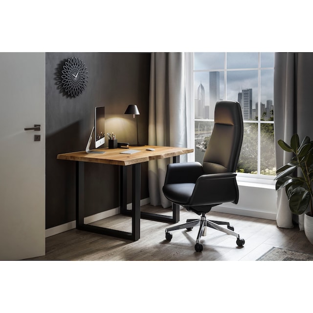 SalesFever Schreibtisch, echte Baumkante, Home office Laptoptisch bei OTTO