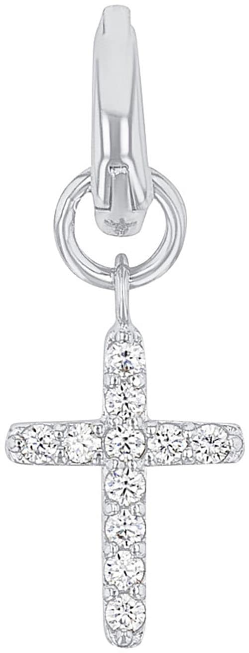 Amor Charm Kreuz »2038512«, mit Zirkonia (synth.)