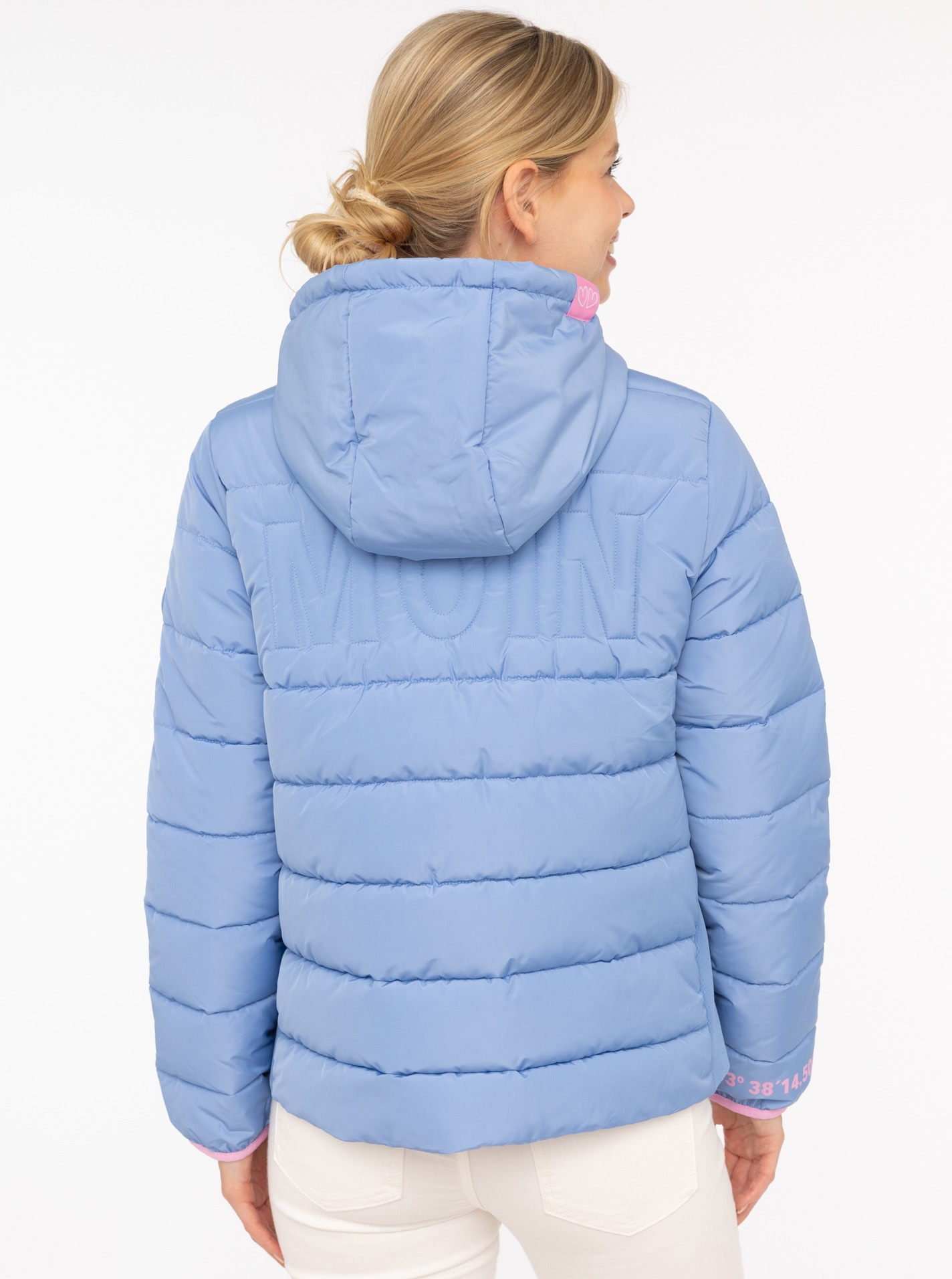 Zwillingsherz Steppjacke »"Moin Moin"«, mit Kapuze, Kapuze, wärmend, Kontrastnähte
