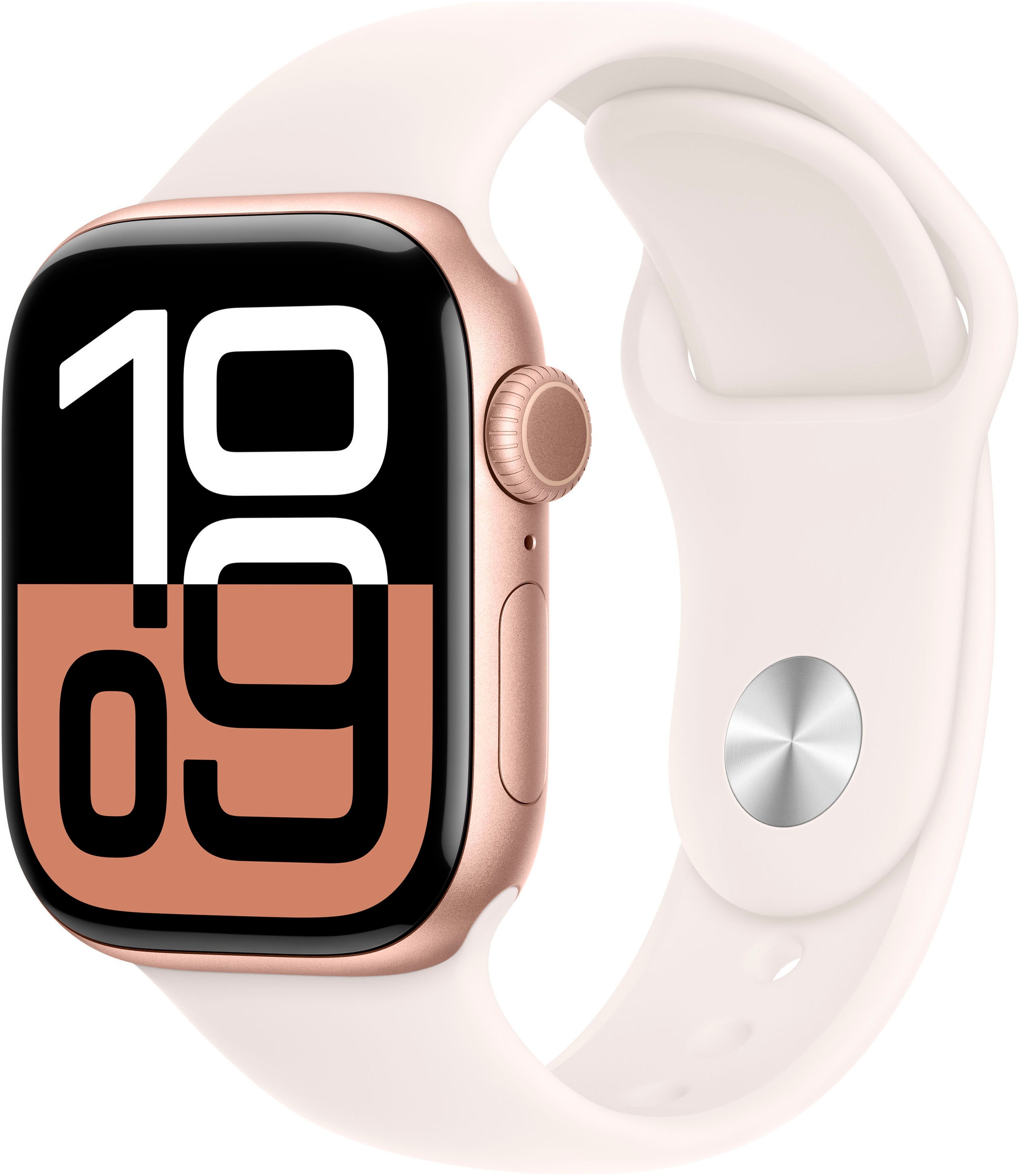 Apple Smartwatch »Watch Series 10 Aluminium« ( ) Watch OS 11 in rosegold, Größe S/M
