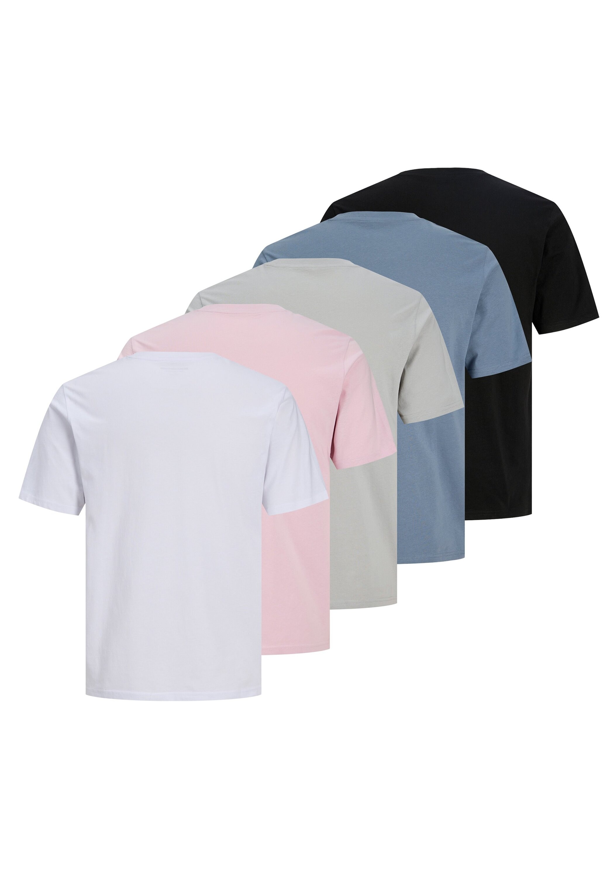 Jack & Jones T-Shirt »T-Shirt JCOLOGAN SUMMER PRINT TEE CREW 5PK MP 5er Pack« 5