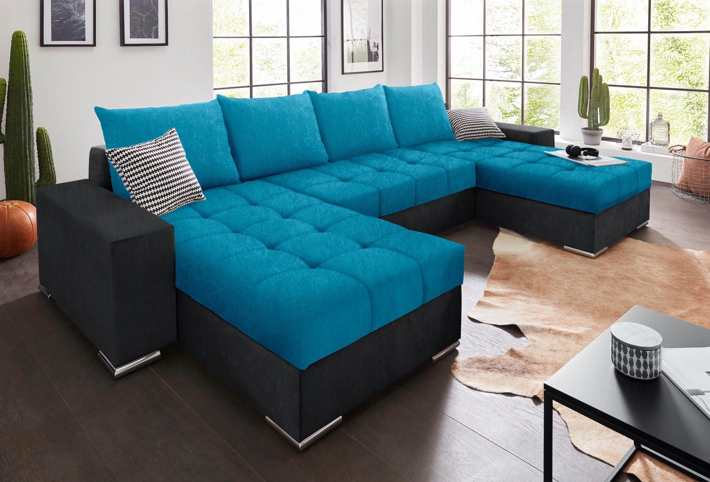 kaufen mit OTTO Big-Sofa-Style, bei Kopf- Rückenteilverstellung Ecksofa bzw. Zierkissen »Salerno«, Jockenhöfer Gruppe und im