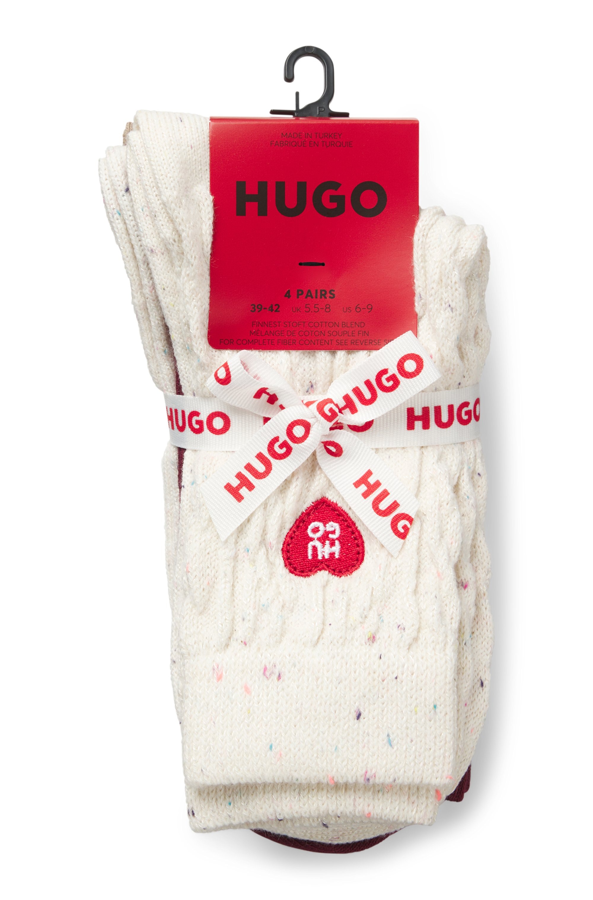 HUGO Underwear Langsocken »4P RS HEART CC W« 4 Paar tlg.