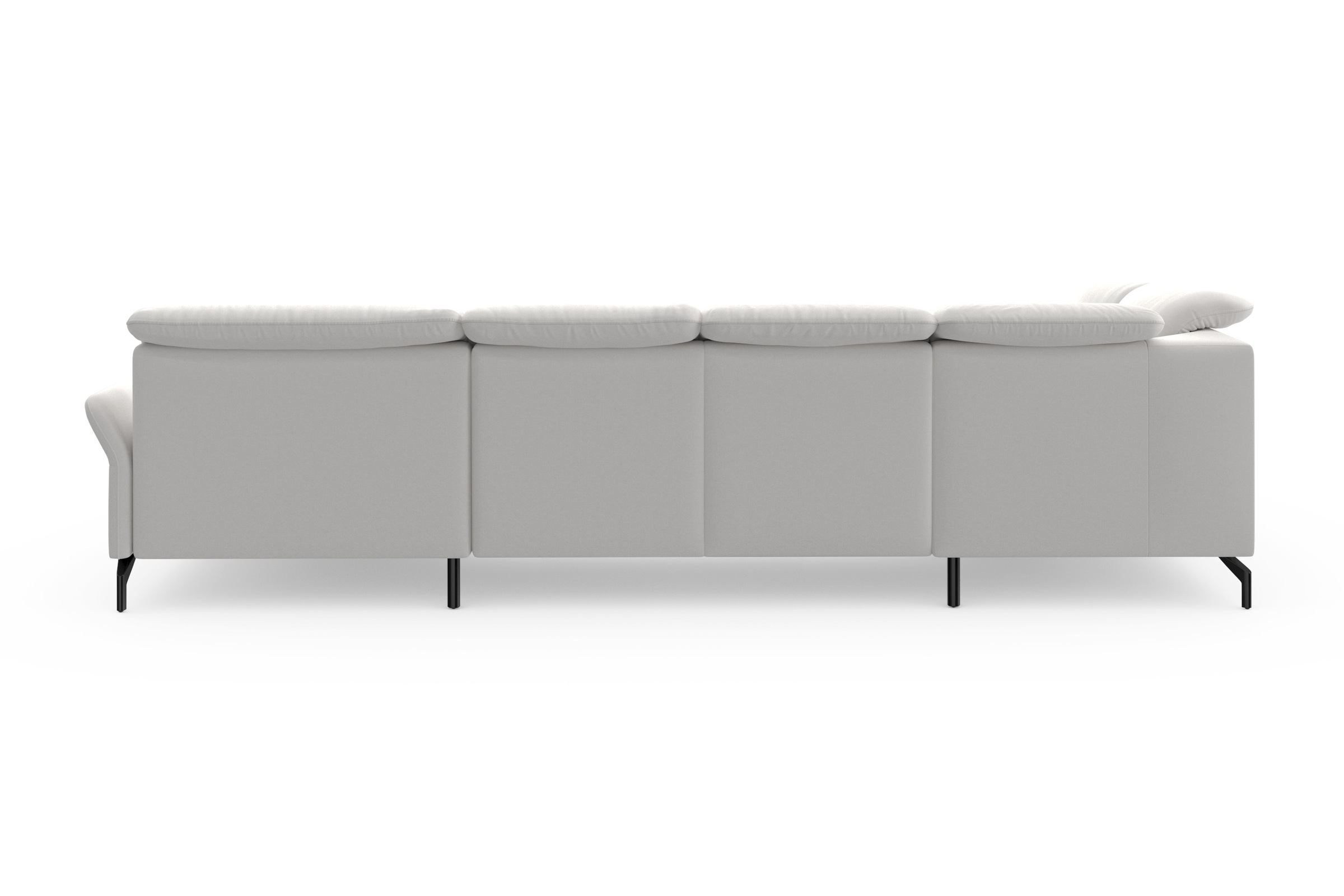 sit&more Wohnlandschaft »Fashion U-Form«, wahlweise mit Kopfteilverstellung, Vorziehsitz, motorisch, Metallfüße