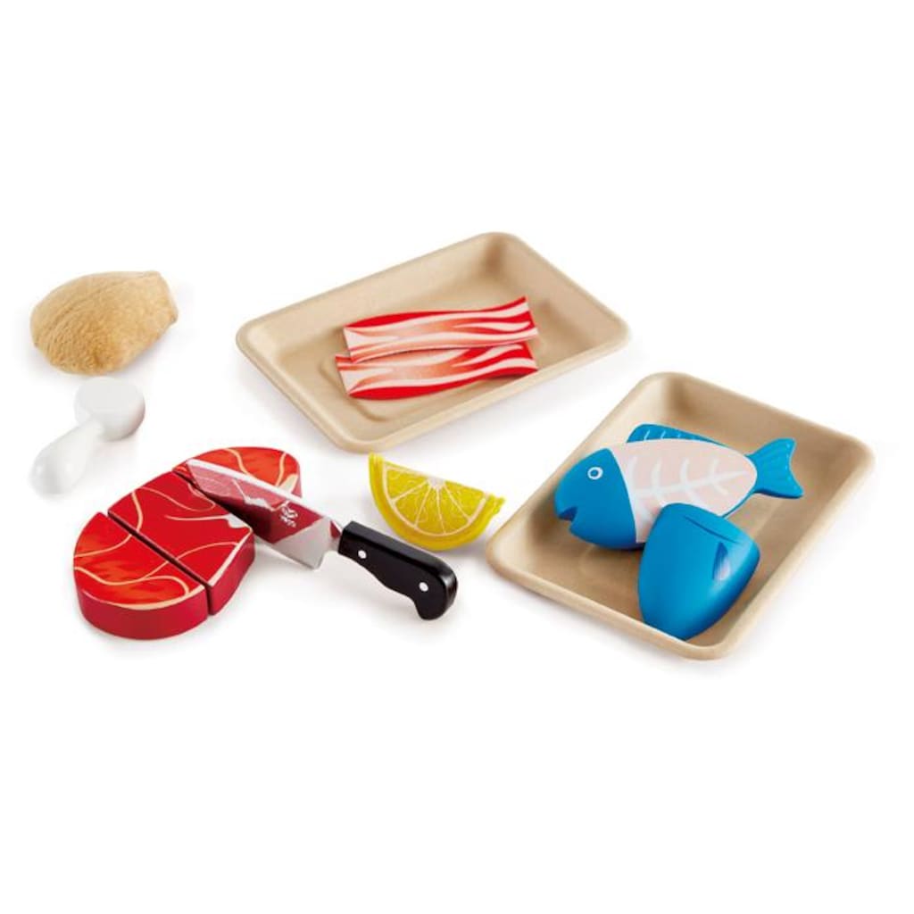 Hape Spiellebensmittel »Fisch & Fleisch Set«, (9 tlg.)