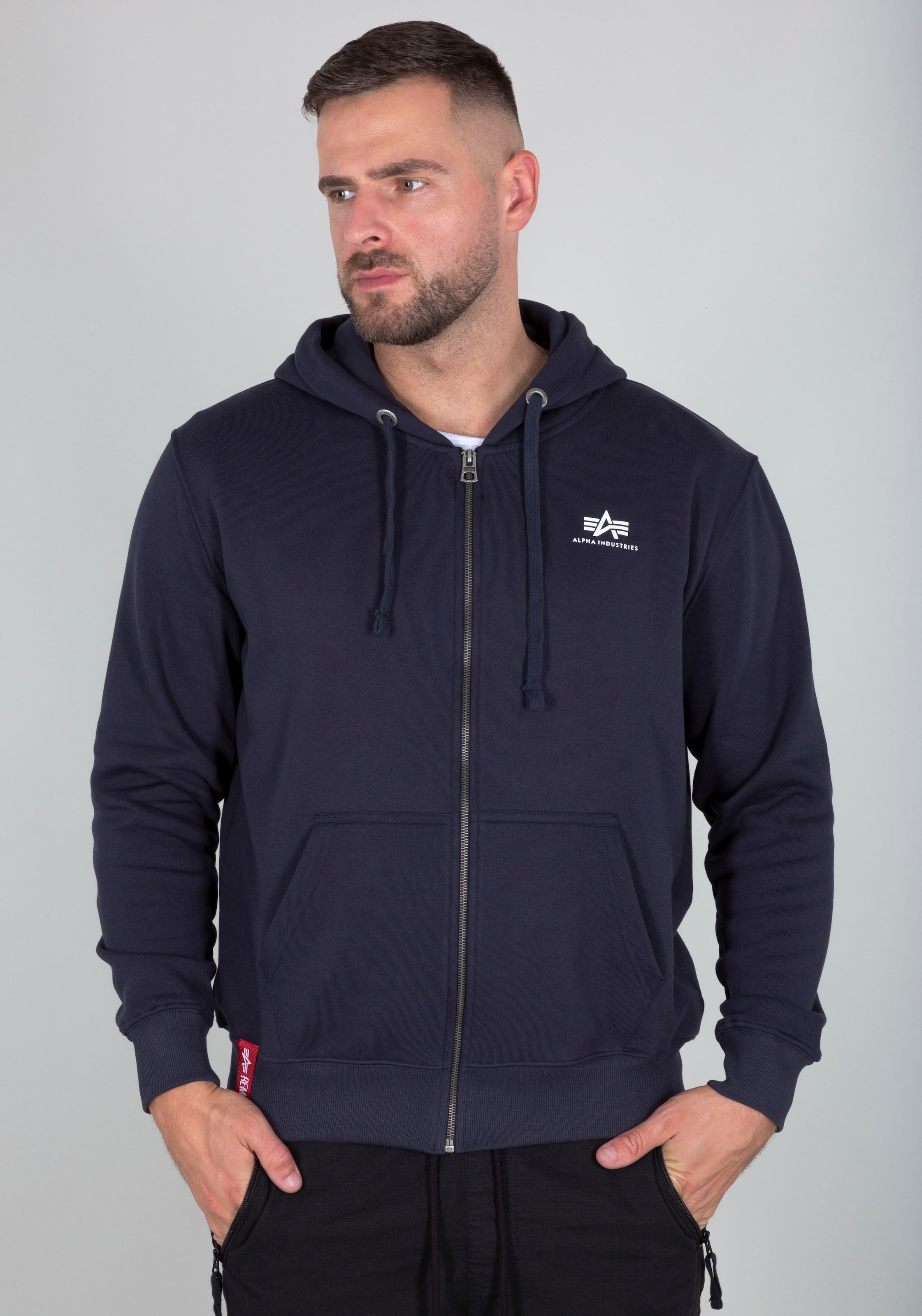 Alpha Industries Kapuzensweatjacke »Basic Zip Hoody SL«