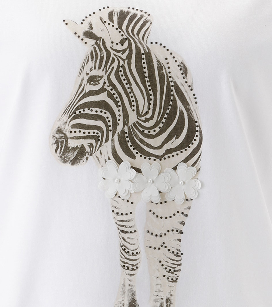 Aniston SELECTED T-Shirt mit aufwendiger 3D-Applikation - NEUE KOLLEKTION