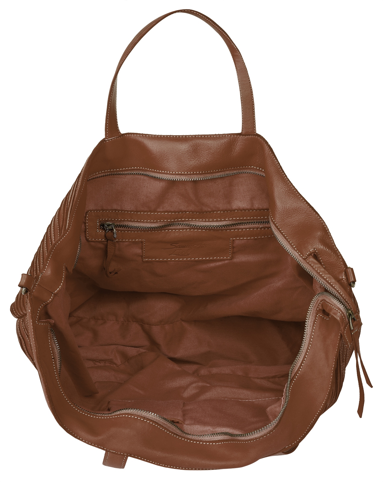 Samantha Look Shopper echt Leder, Made in Italy