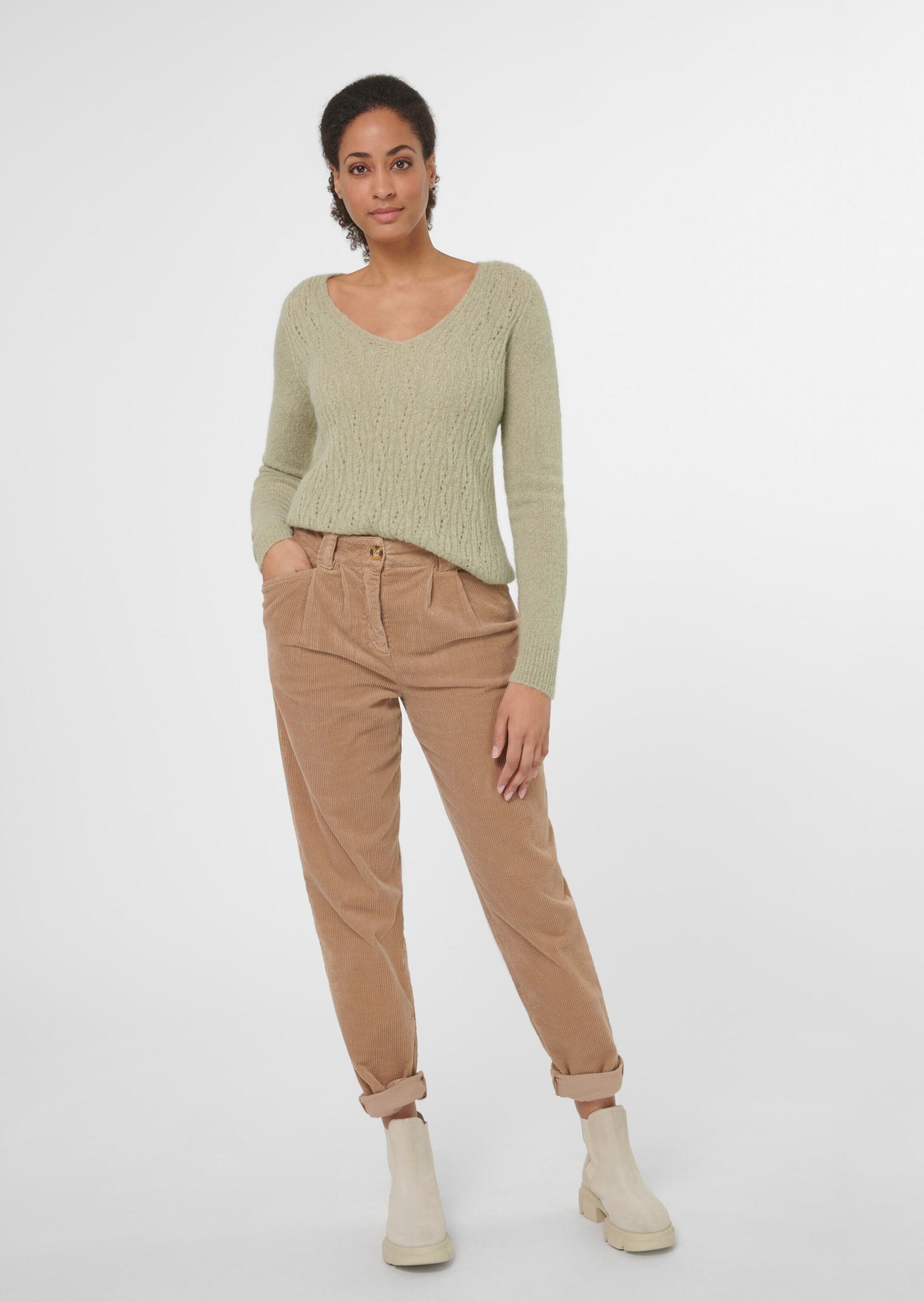 MADELEINE Longpullover »Pullover Ajour-Pullover aus Alpaka- Mischung«