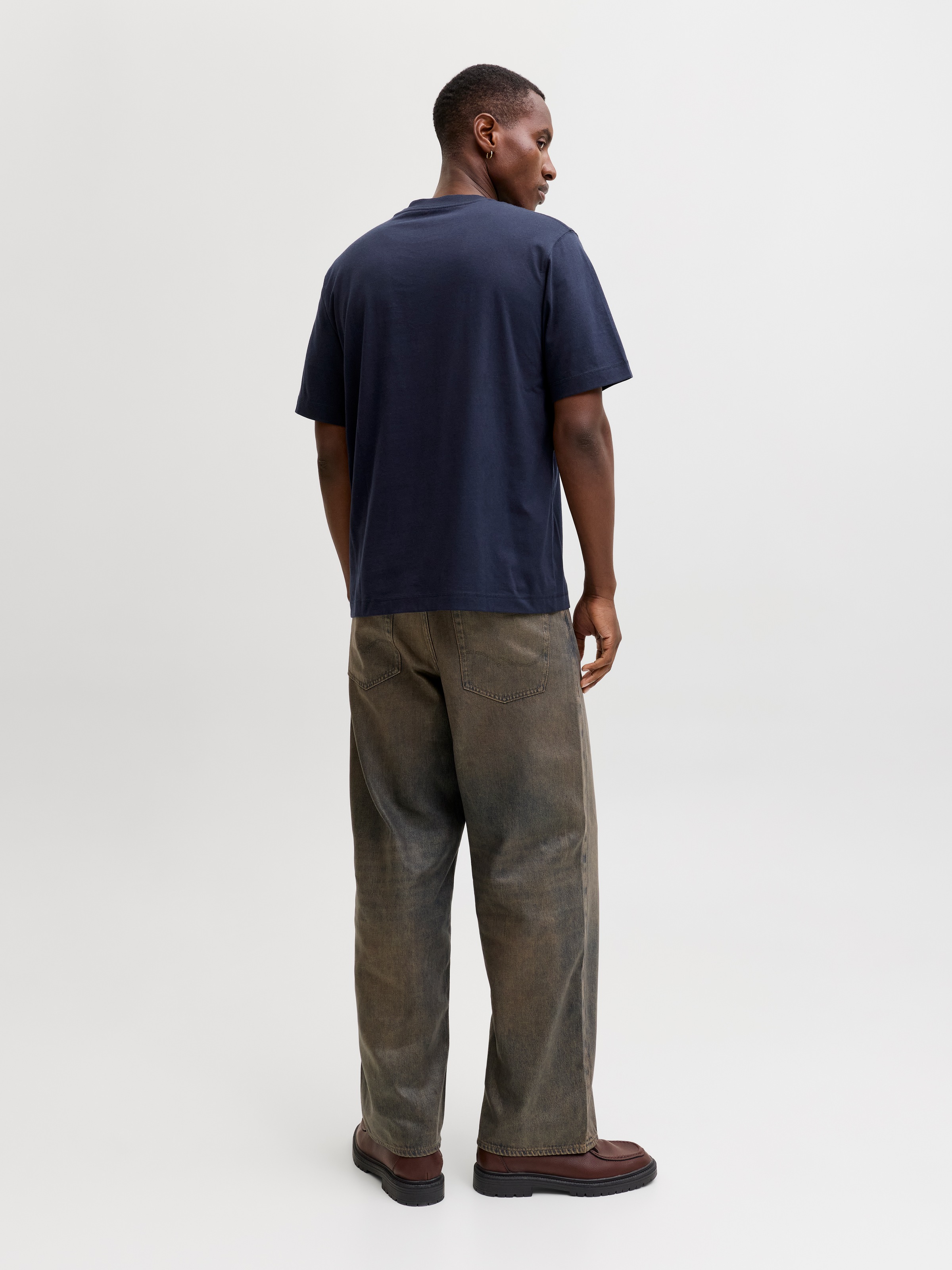Jack & Jones Kurzarmshirt »JORNORREBRO EMB TEE SS CREW NECK NOOS« mit Logo Print