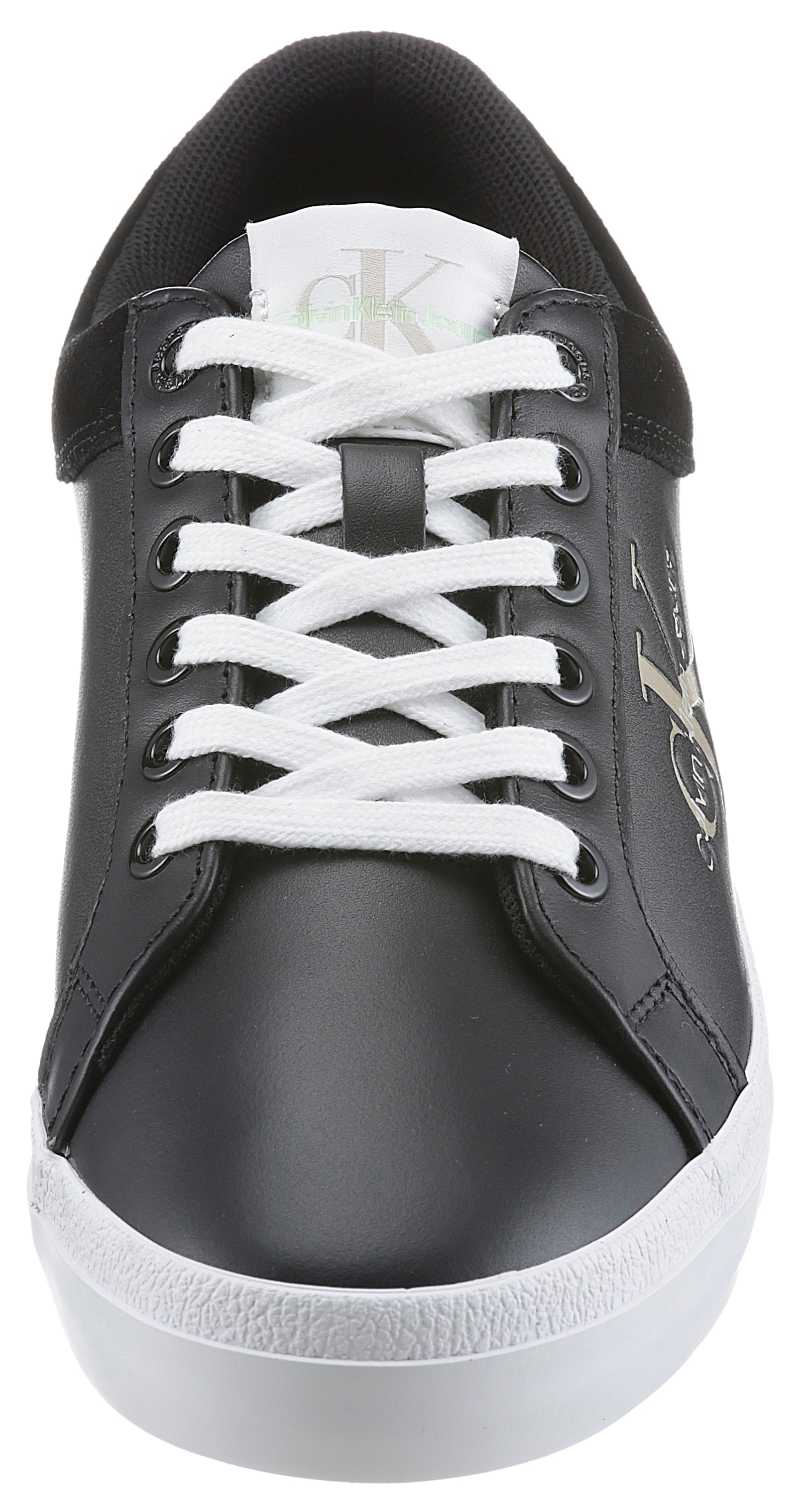 Calvin Klein Jeans Plateausneaker »SUSAN 9LS«, Logoschriftzug an der Laufsohle, Freizeitschuh, Halbschuh, Schnürschuh