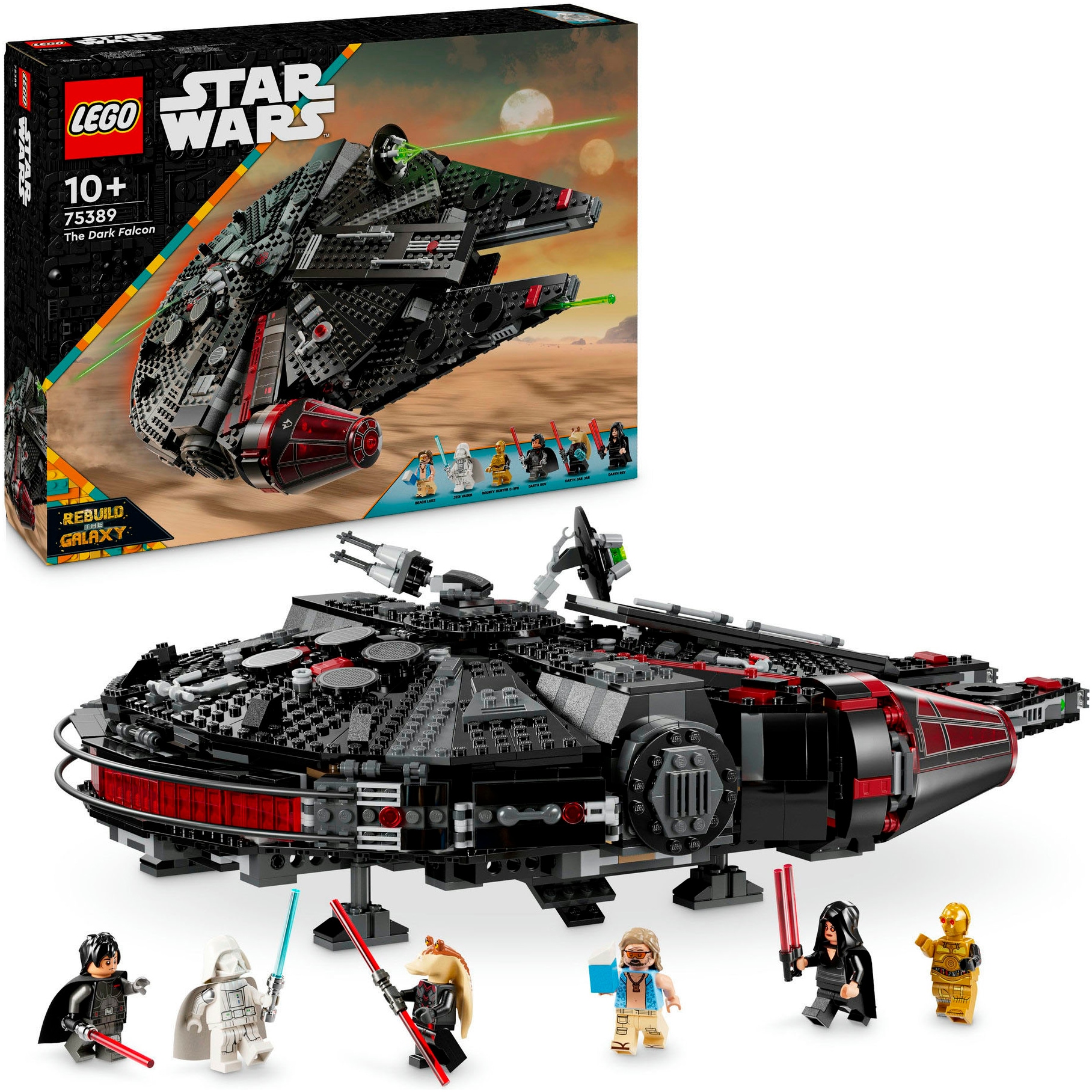 LEGO® Konstruktionsspielsteine »Dunkler Millennium Falke (75389), LEGO Star Wars ™«, (1579 St.), Made in Europe