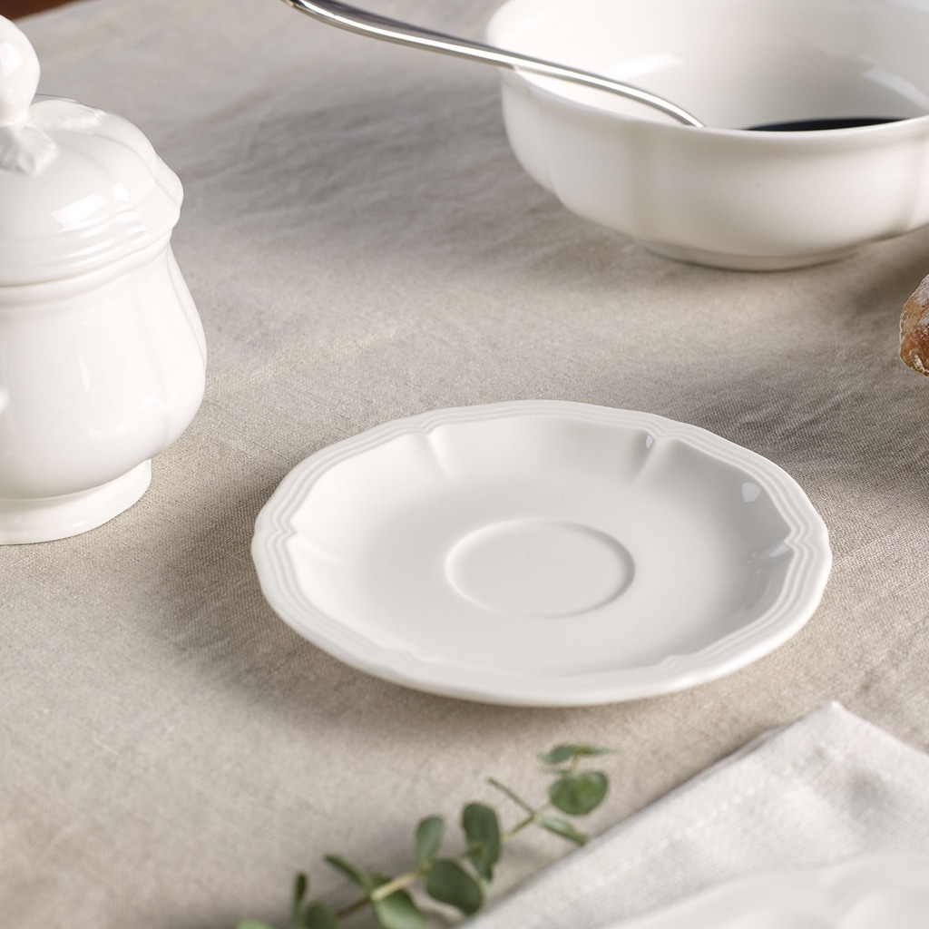 Villeroy & Boch Untertasse »Espressountertassen Manoir ø 12,2 cm 6er Set weiß«