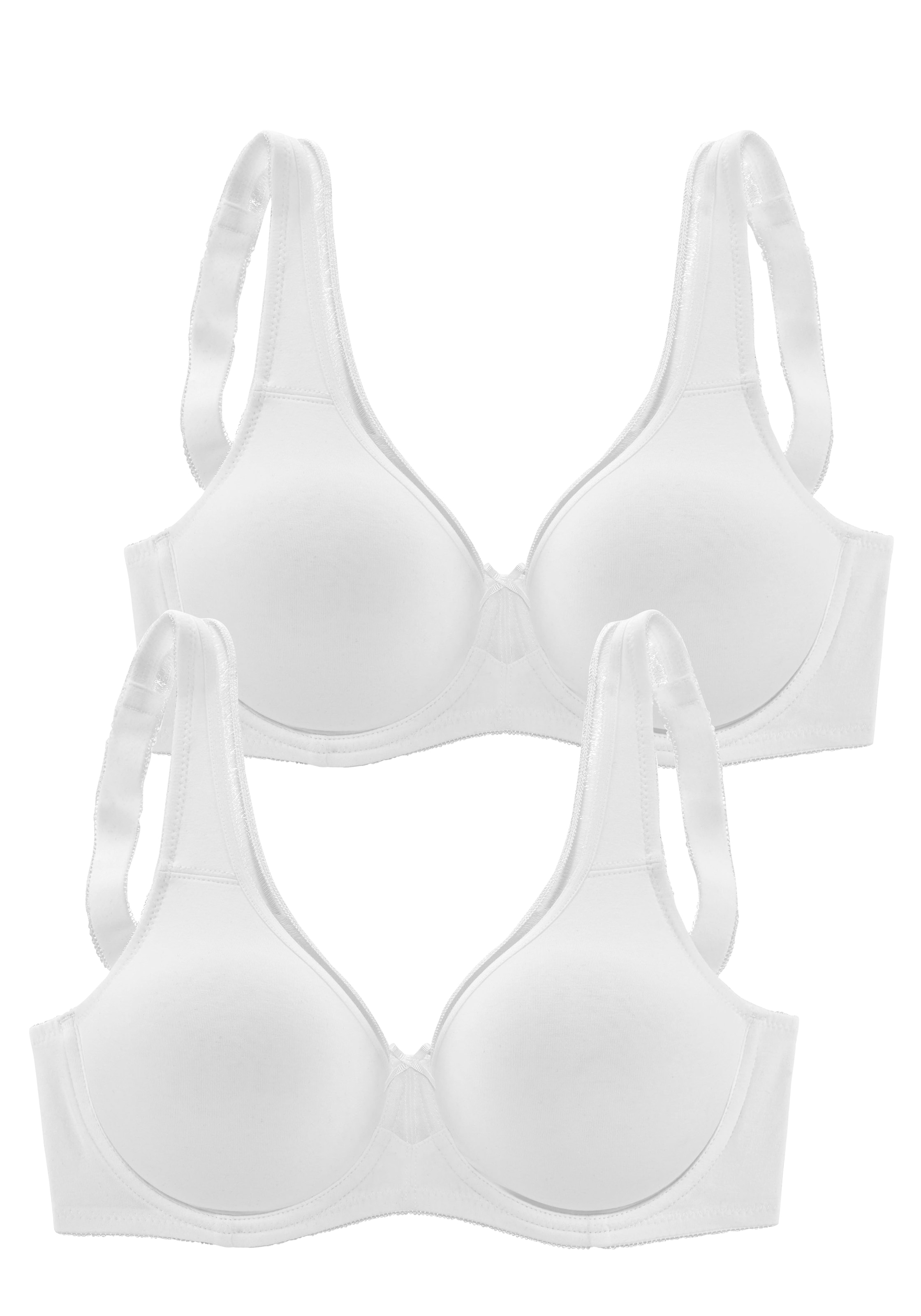 2 im mit Dessous petite ungefütterten Minimizer-BH, (Packung, Cups, OTTO fleur aus nahtlosen Stück), Online Shop Baumwolle Basic