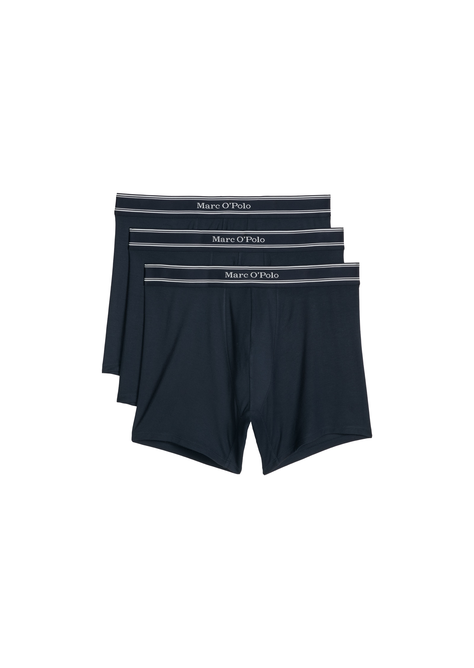 Marc O'Polo Retro Pants »Modal« 3er Pack,  mit etwas längerem Bein, Logobund, ohne Eingriff