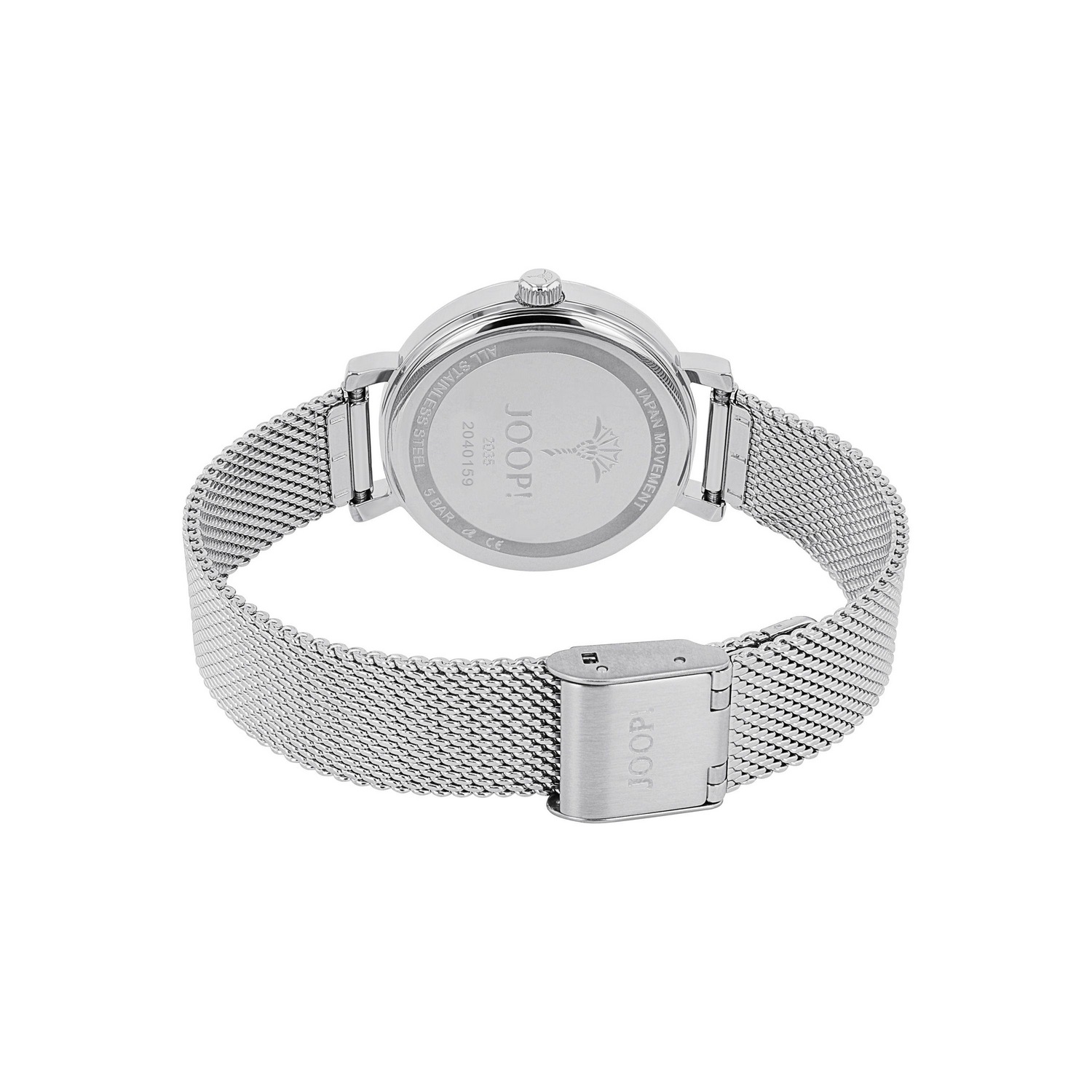 JOOP! Quarzuhr Armbanduhr, Damenuhr, Edelstahlarmband, analog