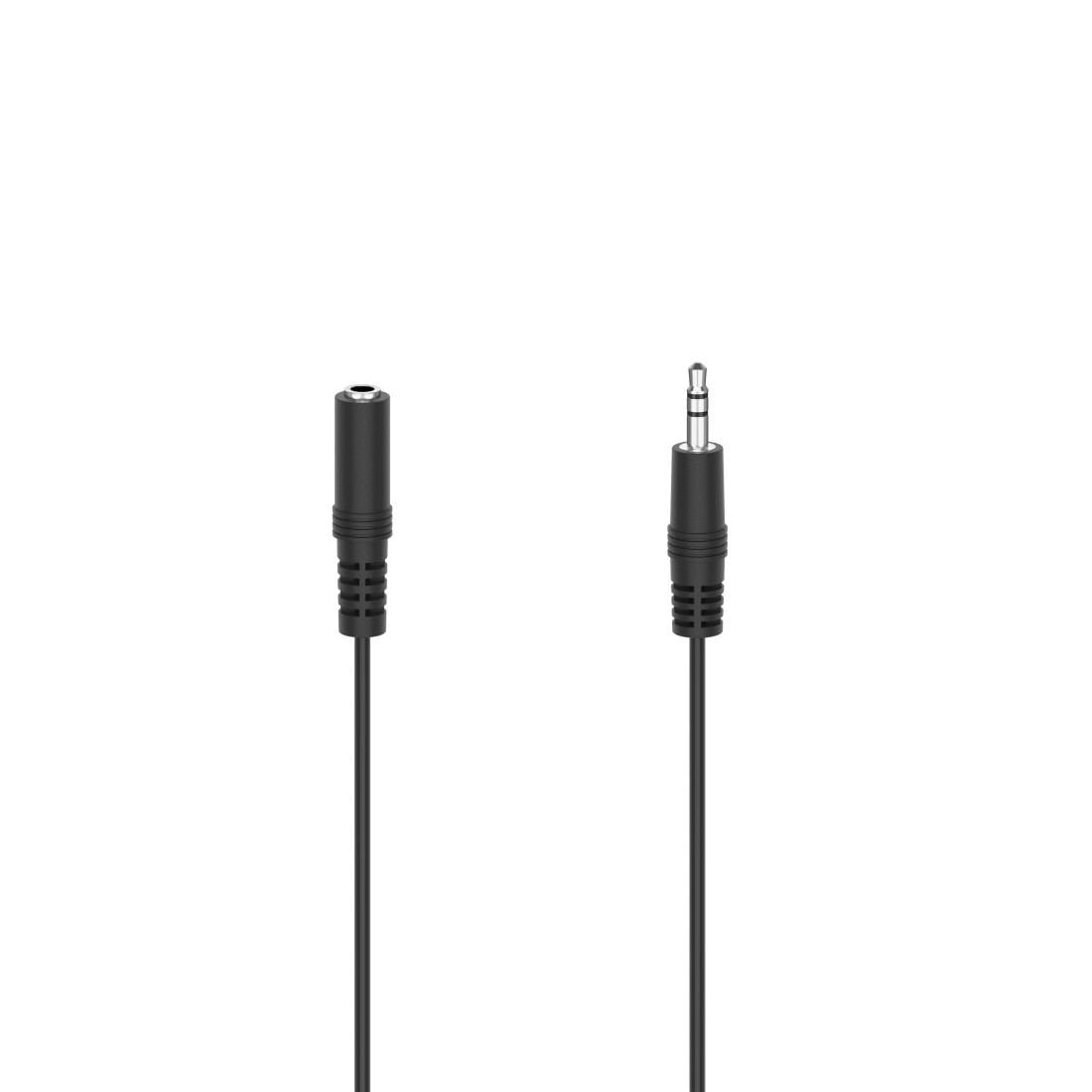 Hama Audio-Kabel »Audio-Kabel, 3,5-mm-Klinken-Stecker/Kupplung, Stereo, 2,5 m«, 3,5-mm-Klinke, 3,5-mm-Klinke