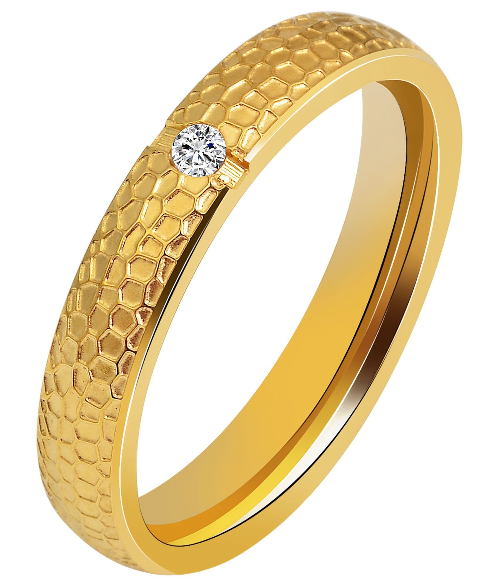 Adelia´s Fingerring »Damen Ring aus Edelstahl mit Strass Steinchen«