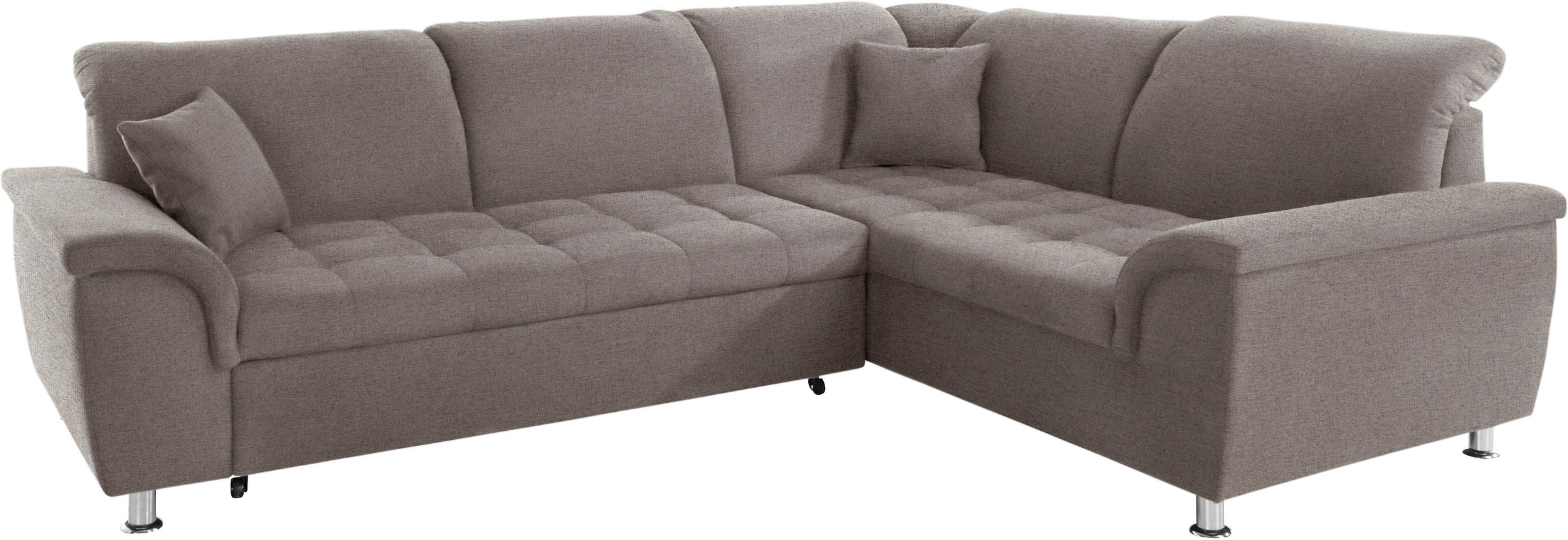 DOMO collection Ecksofa »Franzi L-Form«, wahlweise mit Kopfteilverstellung (dann Breite: 275 cm)