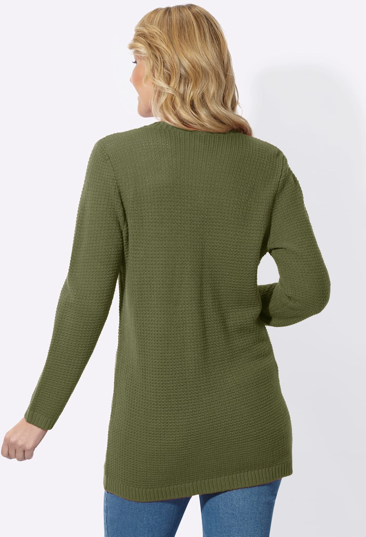 Classic Basics Longstrickjacke