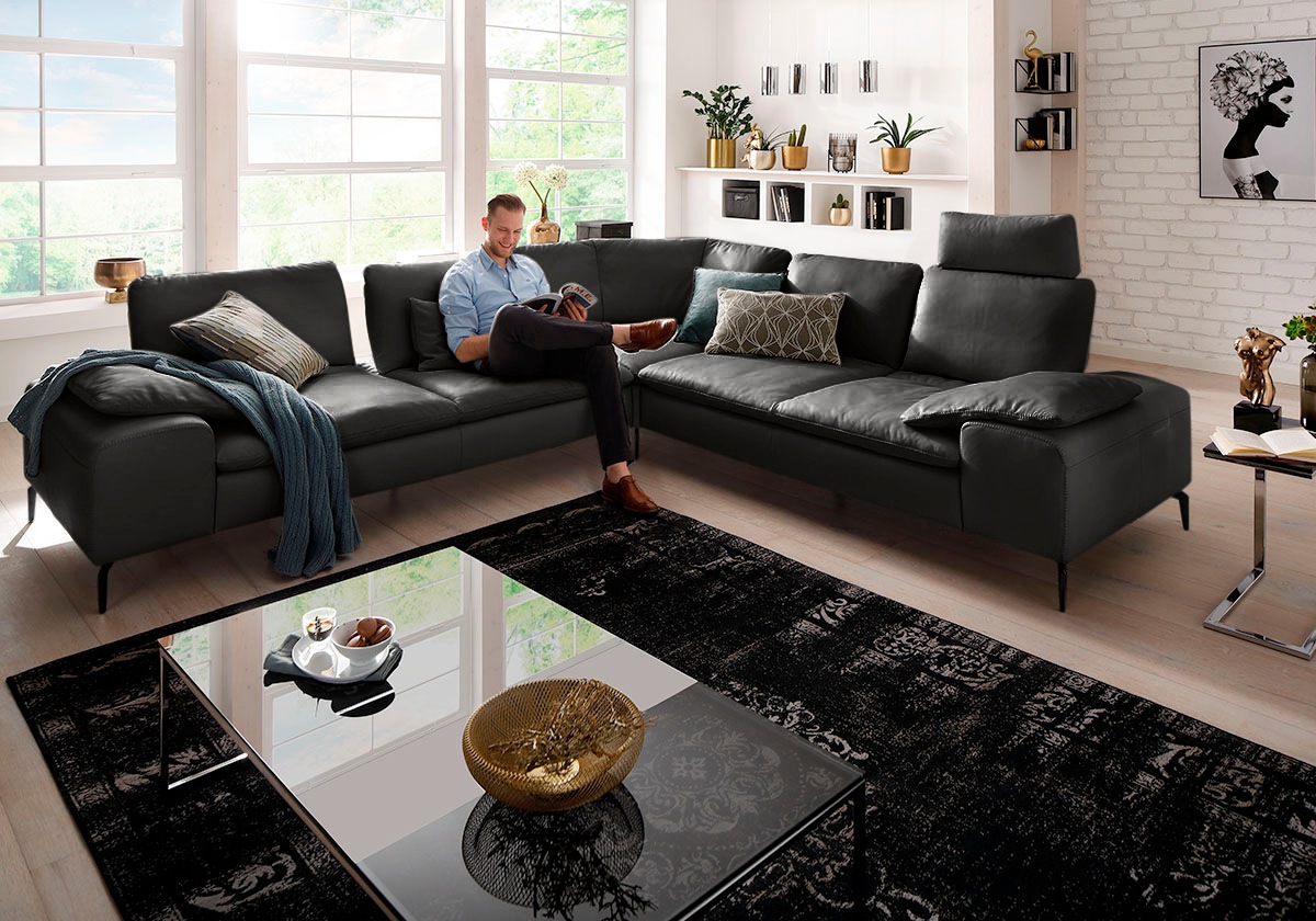 W.SCHILLIG Ecksofa »valentinoo, Designsofa, elegant und bequem, L-Form«, (Set), mit Sitztiefenverstellung, Breite 318 cm