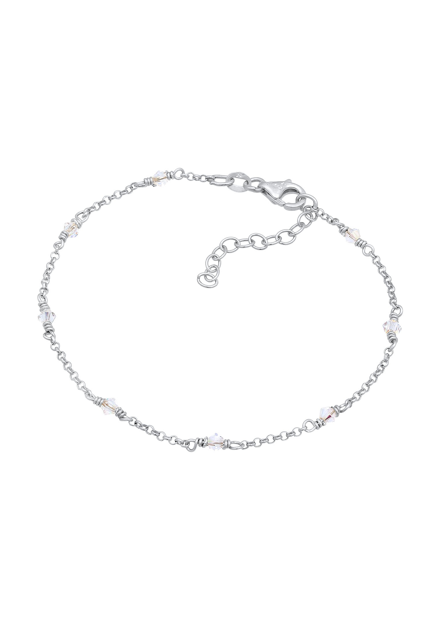 Elli Armkette »Armband Klassiker Elegant Kristalle 925 Silber«