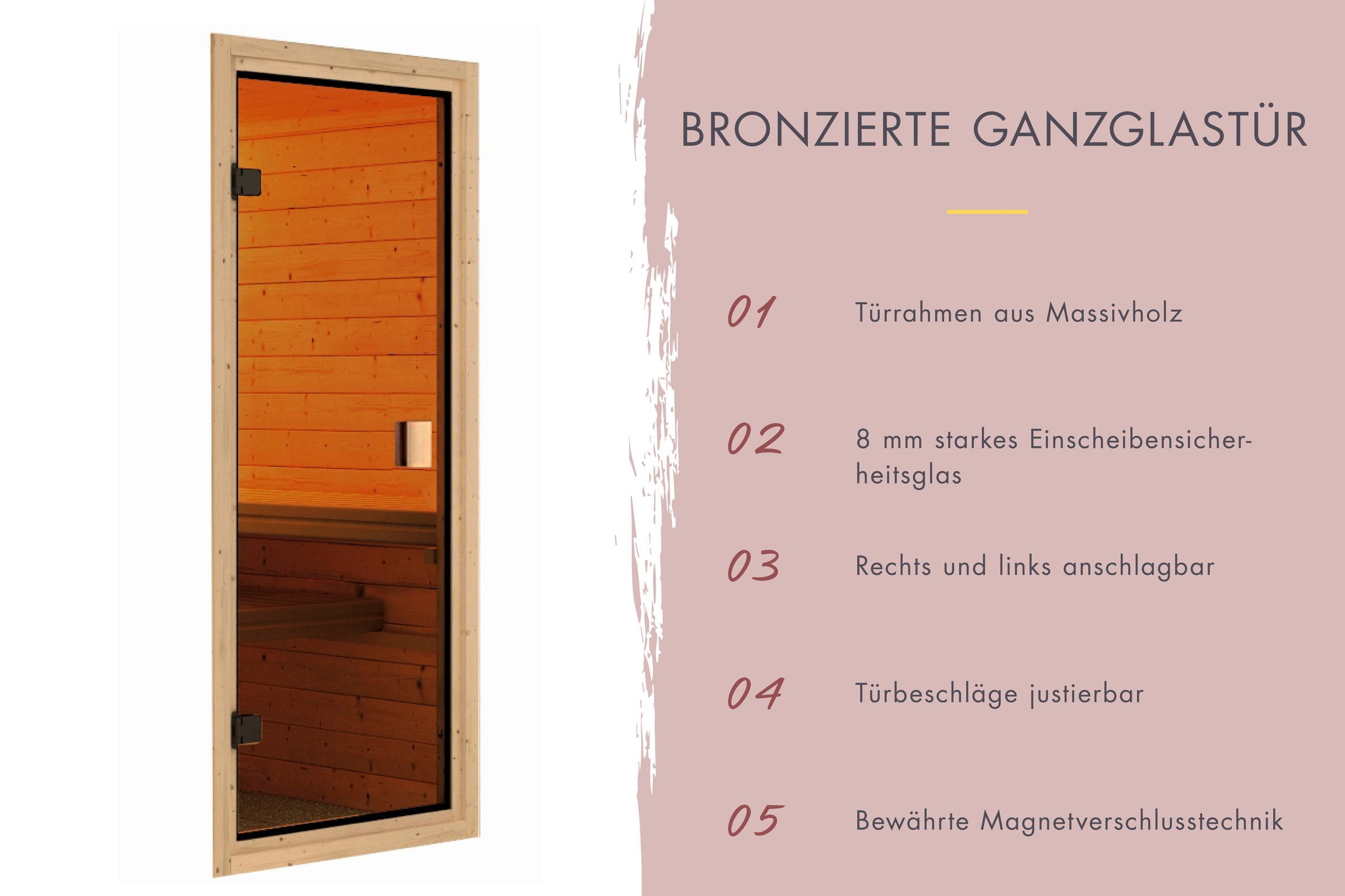 Karibu Sauna »Soraja« Set,  Ofen 9 kW Bio externe Strg easy