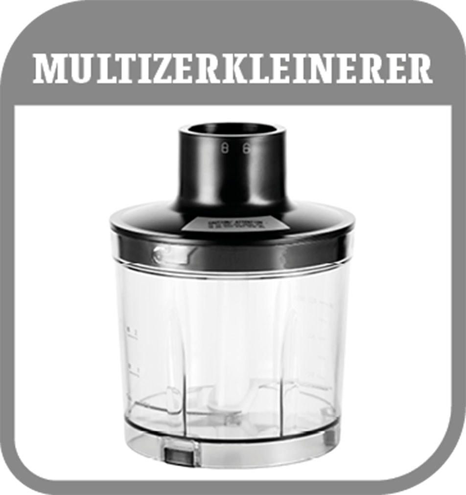 Gastroback Stabmixer »40982, Kabellos« 180 W 5 in 1: pürieren, zerkleinern, aufschäumen, aufschlagen, emulgieren