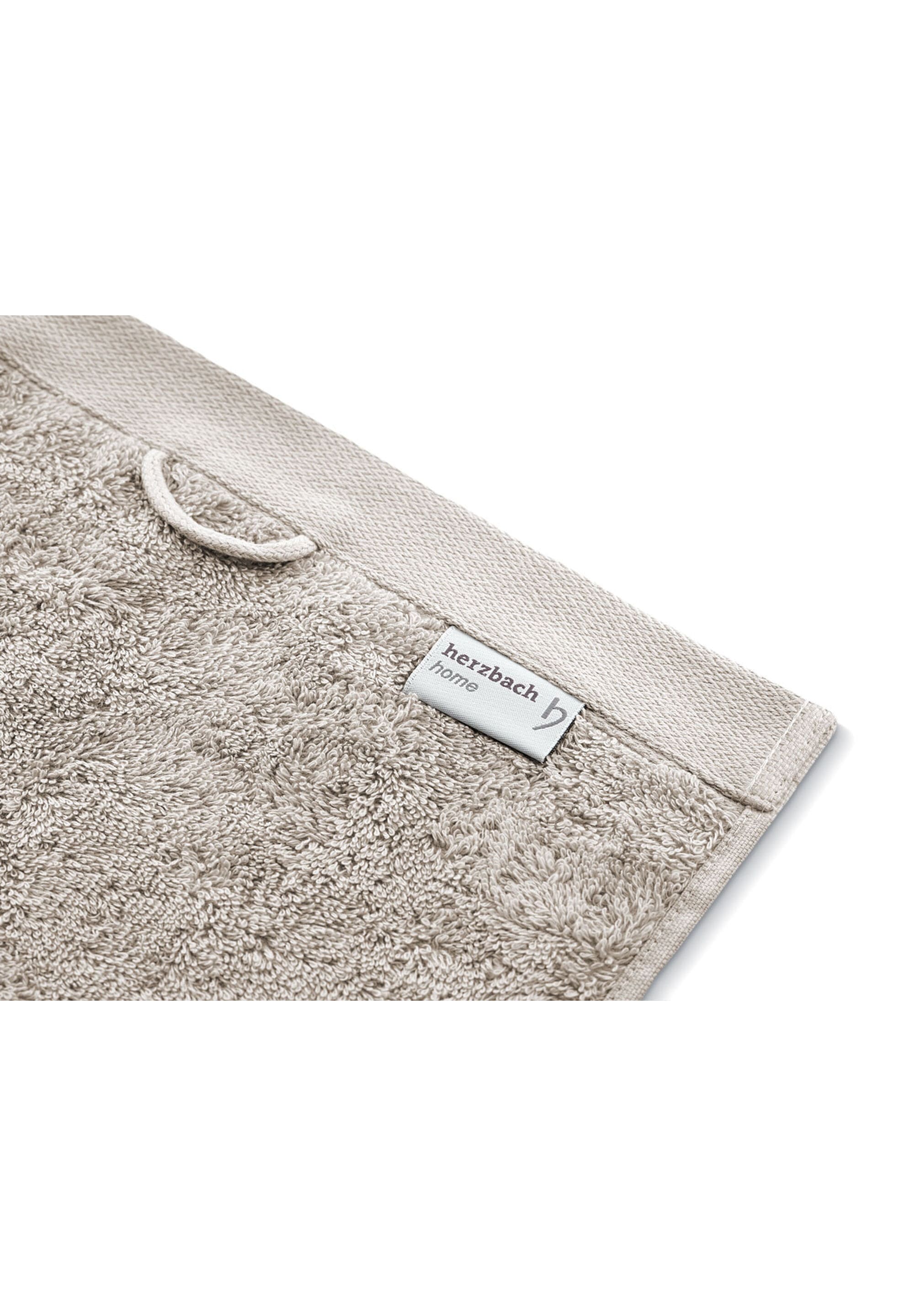 herzbach home Handtuch Set »Pura« 2 Jersey 550g/m², Premium-Qualität, 100% Baumwolle, einfarbig