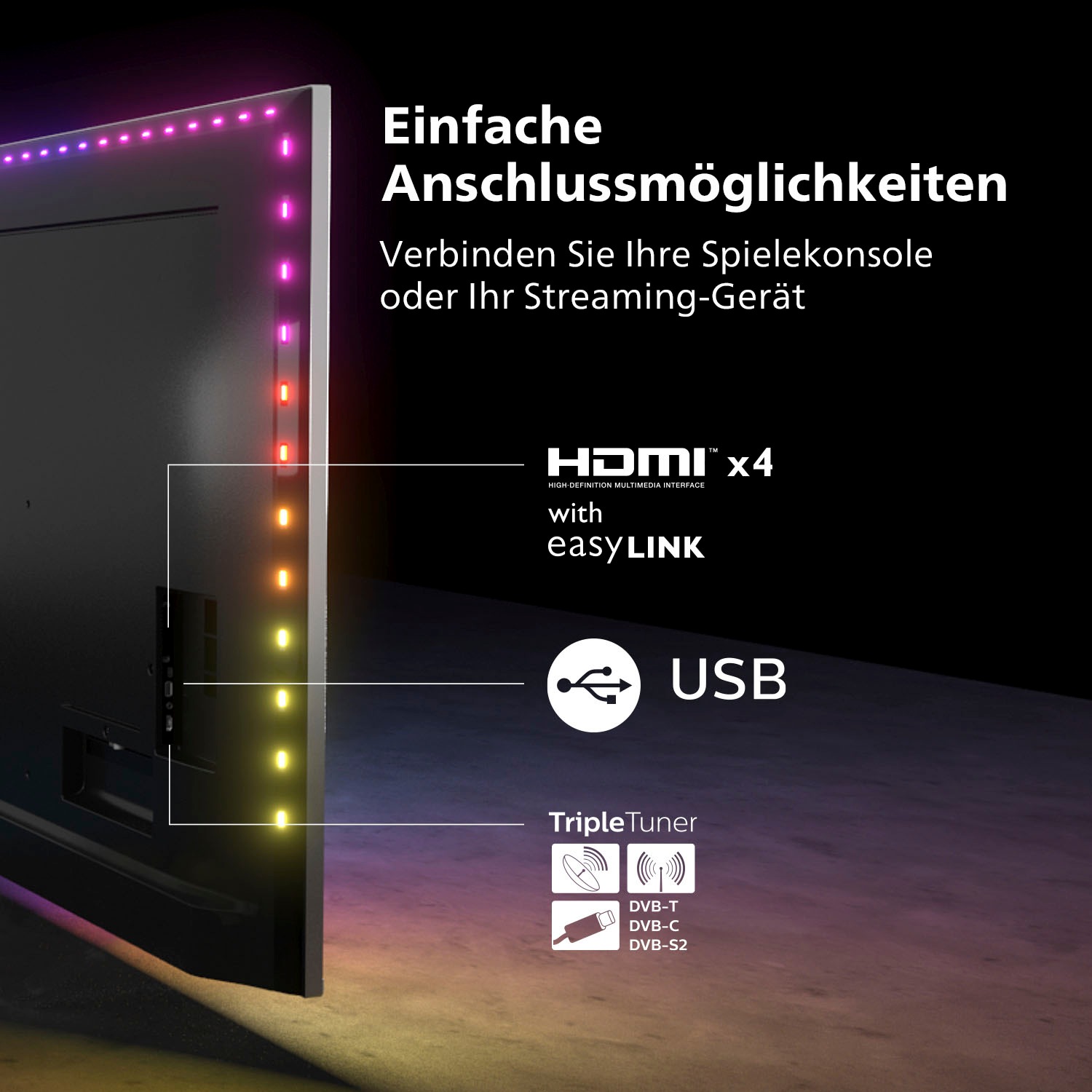Philips OLED-Fernseher »48OLED807/12«, 4K Ultra HD, Smart-TV-Android TV