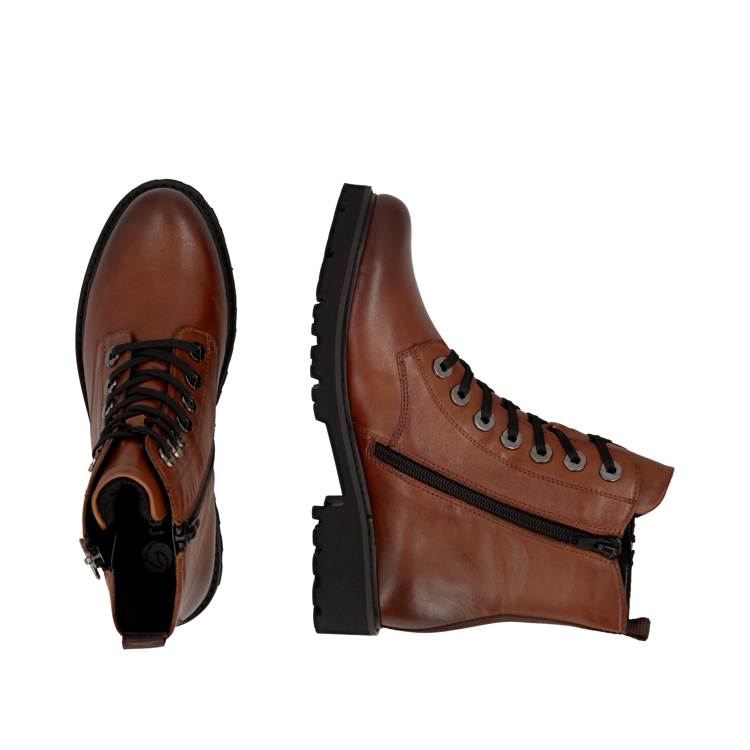 Remonte Schnürstiefelette  Blockabsatz, Stiefelette, Schnürboots, im modischen Used Look