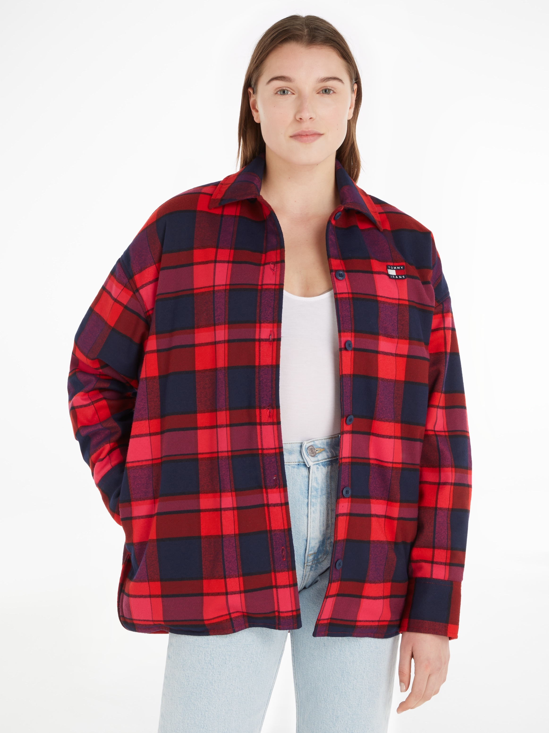 Tommy OVERSHIRT«, online Label bei OVS SPR OTTO Hemdbluse Jeans CHECK mit »TJW Jeans Tommy