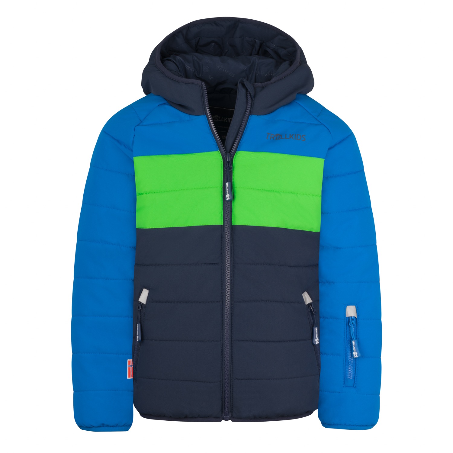 Trollkids Mädchen Skijacke »KIDS HAFJELL SNOW JACKET PRO« mit Kapuze in blau, Größe 176