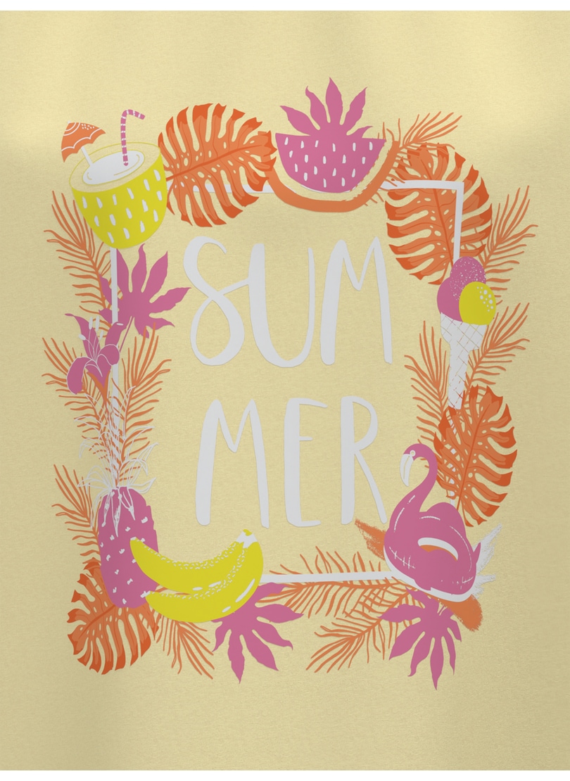 Trigema Bigshirt »TRIGEMA Bigshirt mit sommerlichen Printmotiv« 1