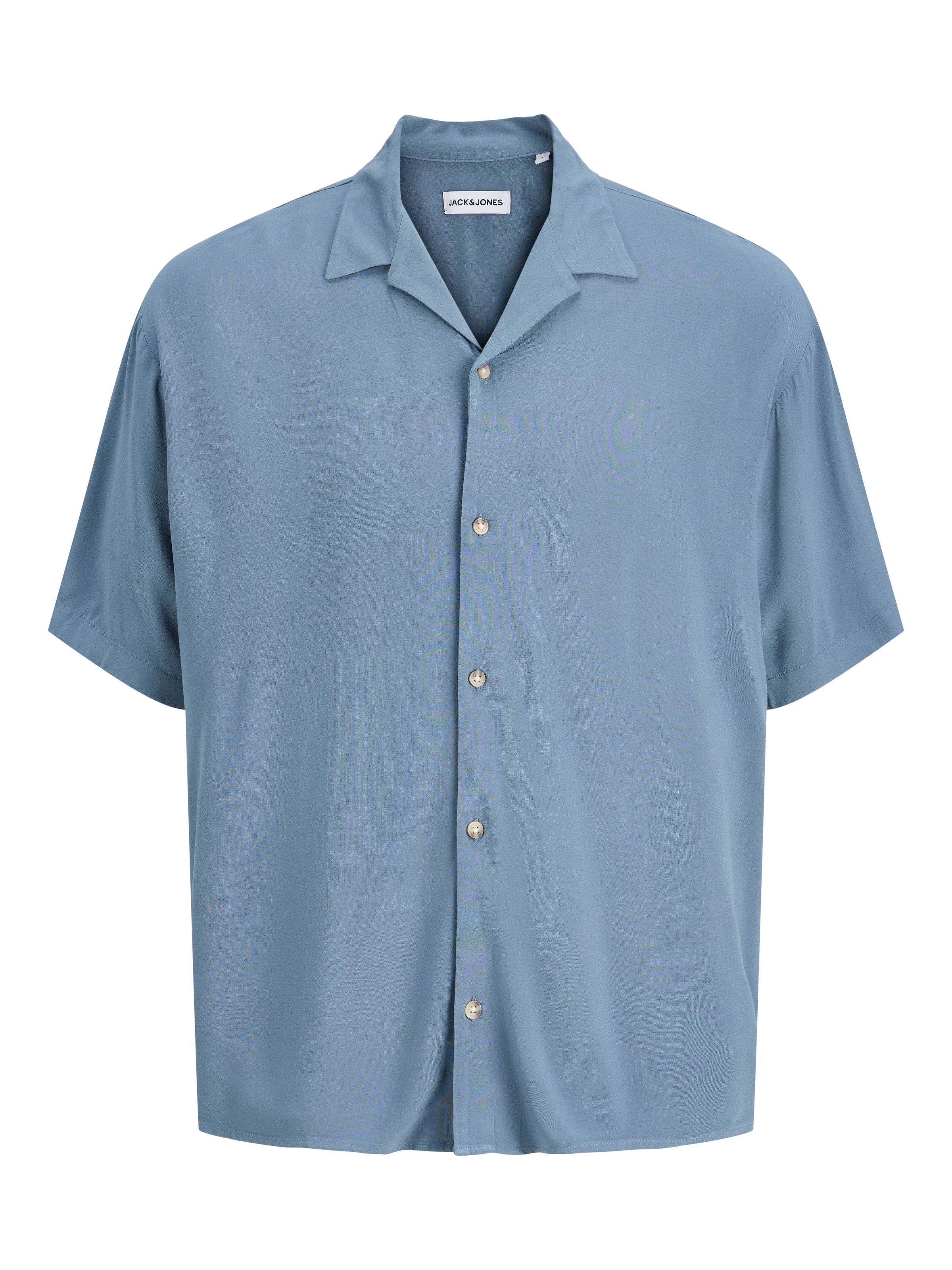 Jack & Jones Kurzarmhemd »JJEJEFF RESORT SOLID SHIRT SS SN« Viskose, loose fit
