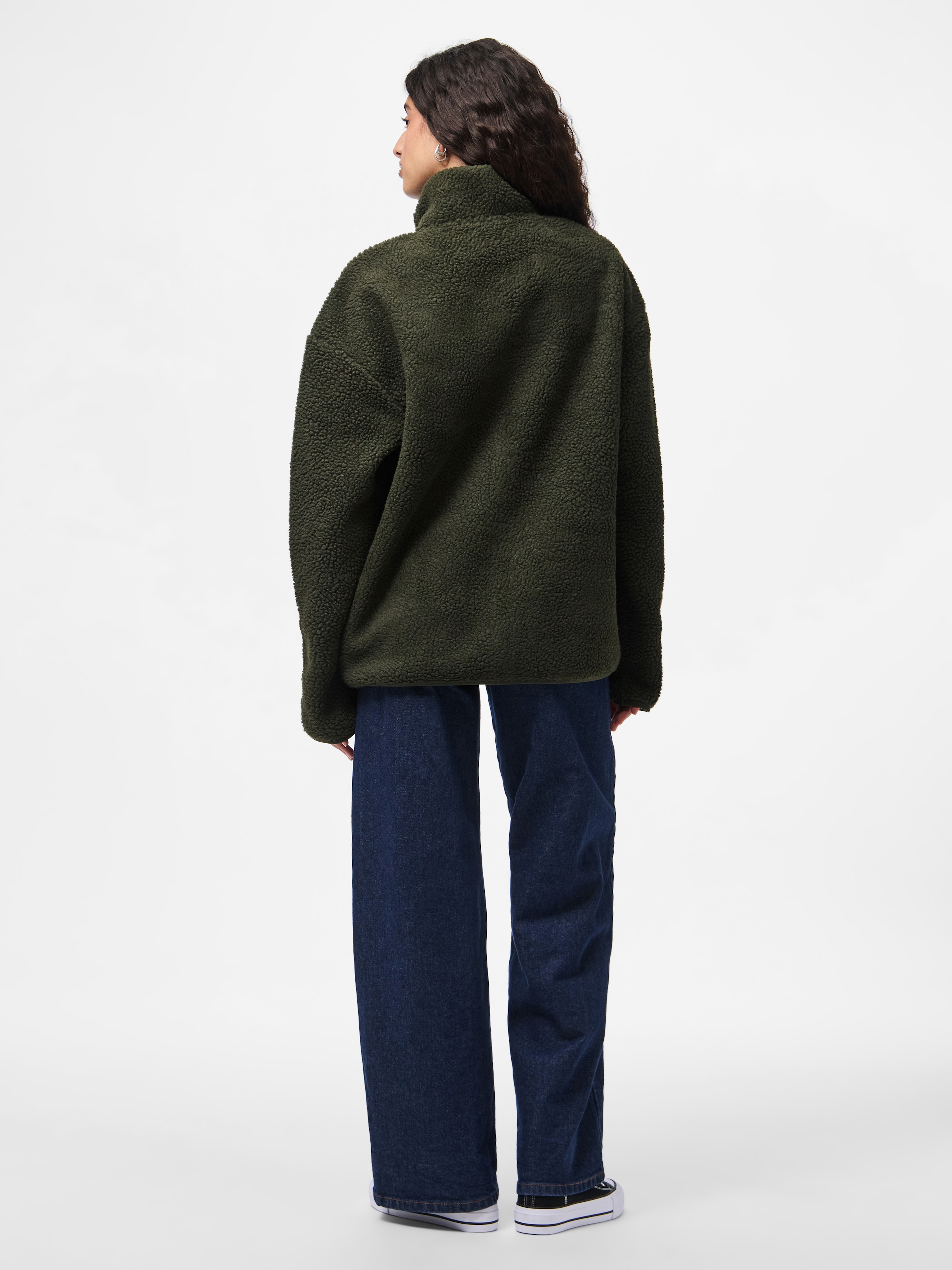 pieces Plüschjacke »PCSADIA LS TEDDY JACKET NOOS BC« Kunstfaser