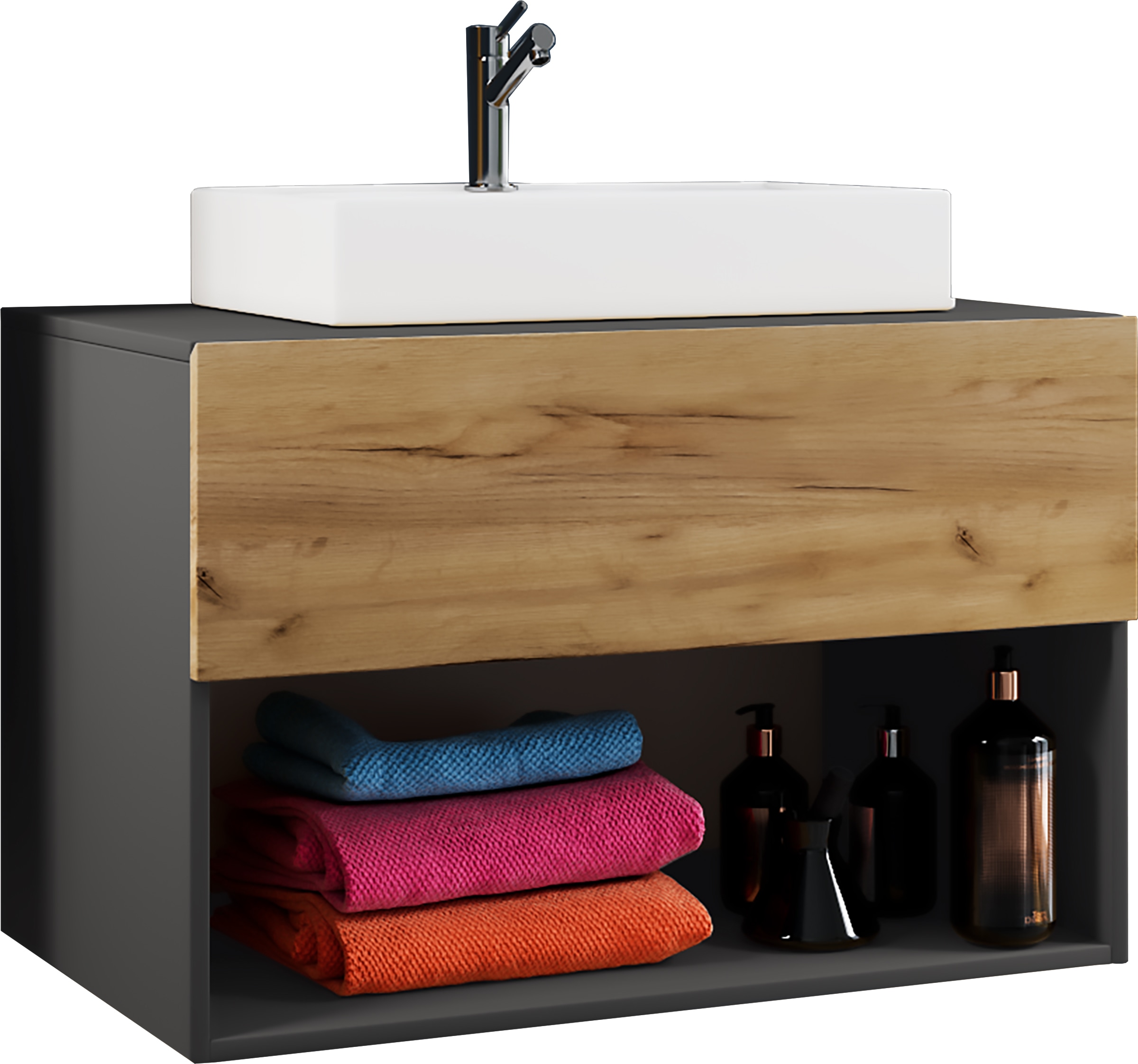 VCM Waschtisch »2-tlg. Waschtisch Waschplatz Badmöbel Lendas II« 2 Stk. tlg.