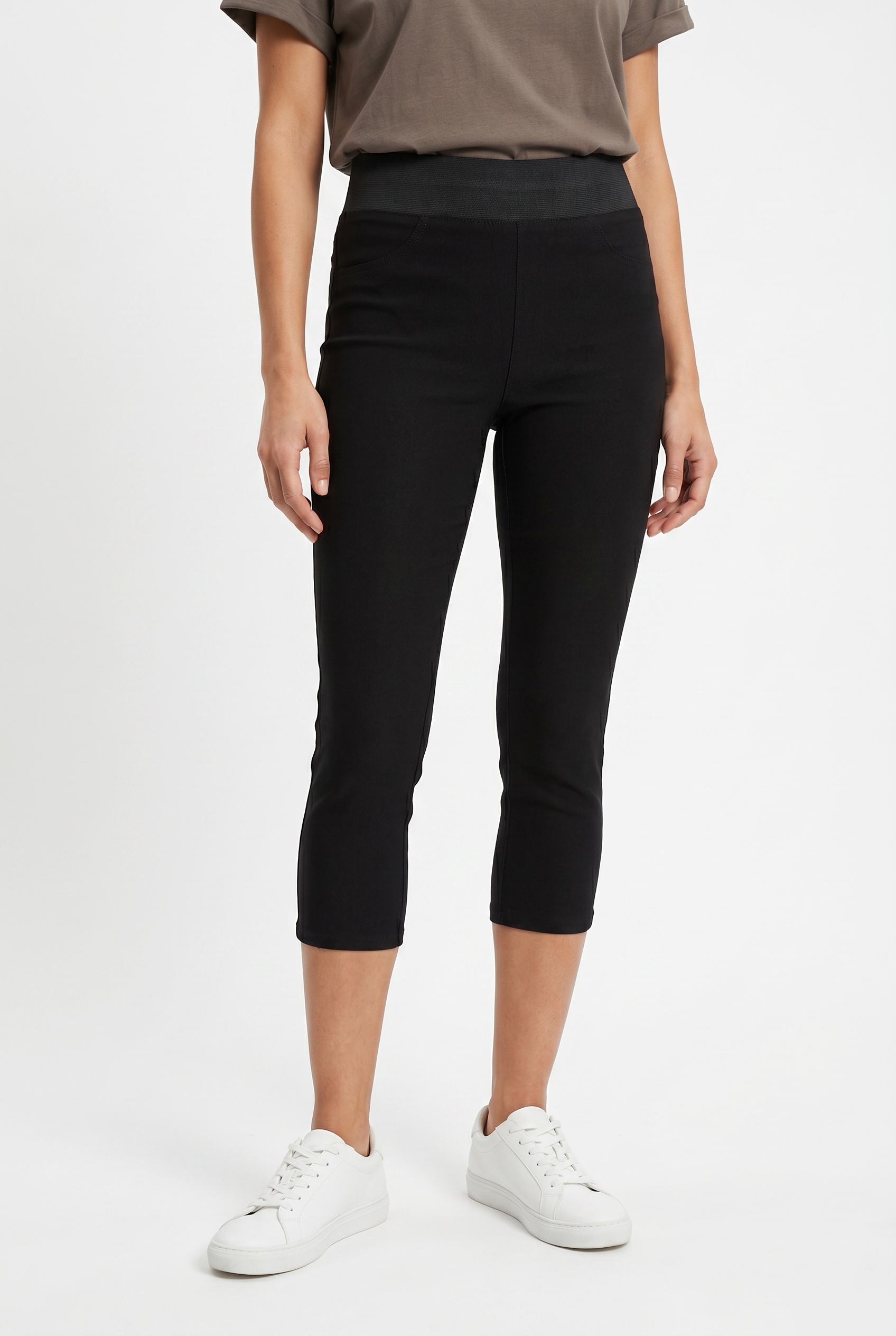 FREEQUENT Caprileggings »FQSHANTAL-CA-POWER«  mit extra breitem Bund