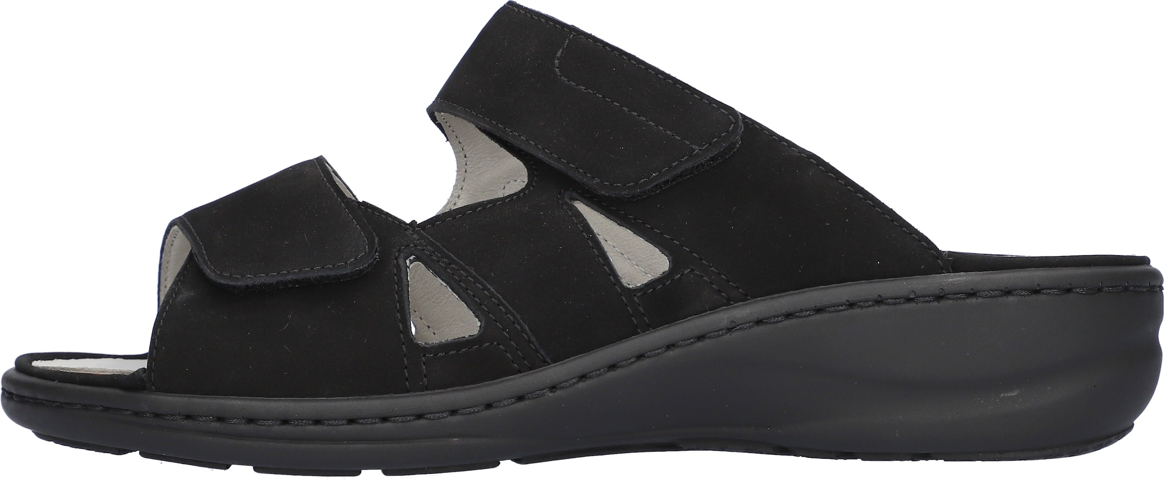 Waldläufer Pantolette »HERIA«, Sommerschuh, Komfortschuh, Hausschuh in Weite H, mit Klettverschlüsse