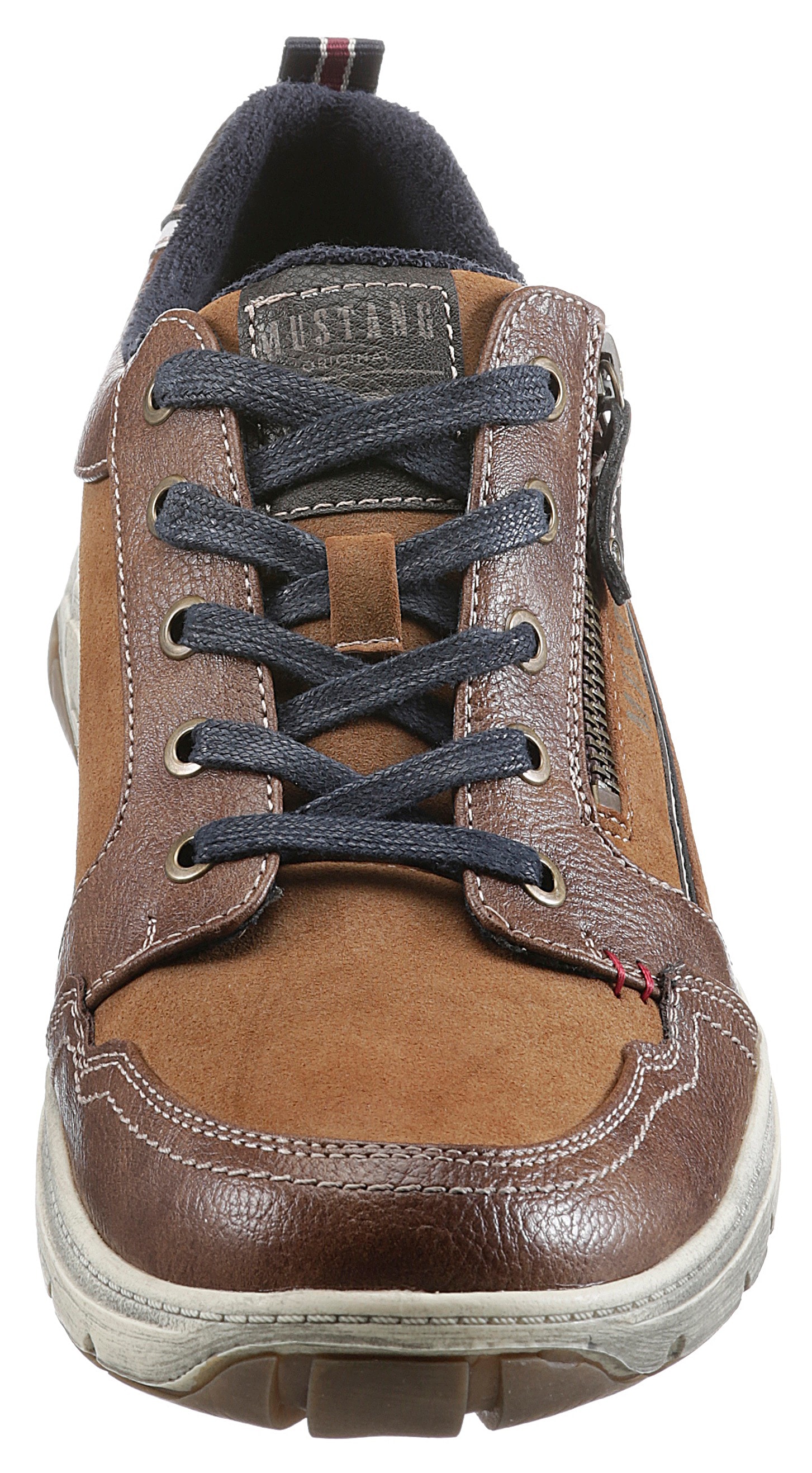 Mustang Shoes Sneaker, mit seitlichem Logoschriftzug, Freizeitschuh, Halbschuh, Schnürschuh