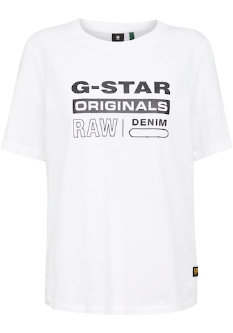 G-Star RAW T-Shirt »Originals label regular«, mit Frontdruck kaufen