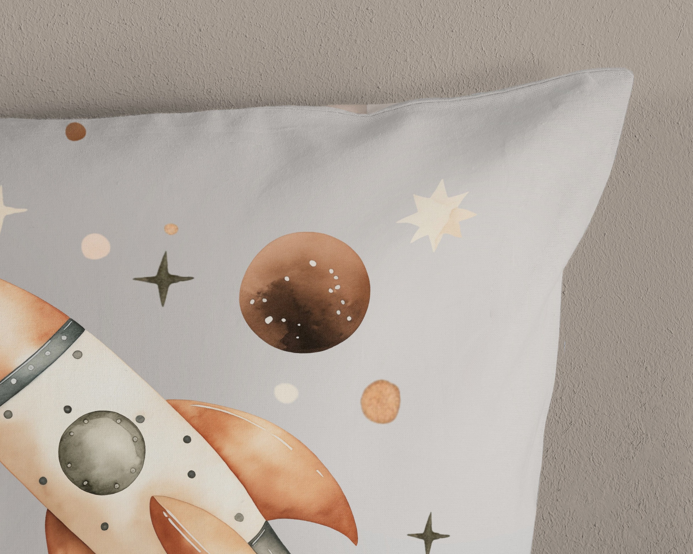 good morning Kinderbettwäsche »Exploree«, Baumwolle, Renforcé, Wendeoptik, Kind, Junge, Weltall, Rakete